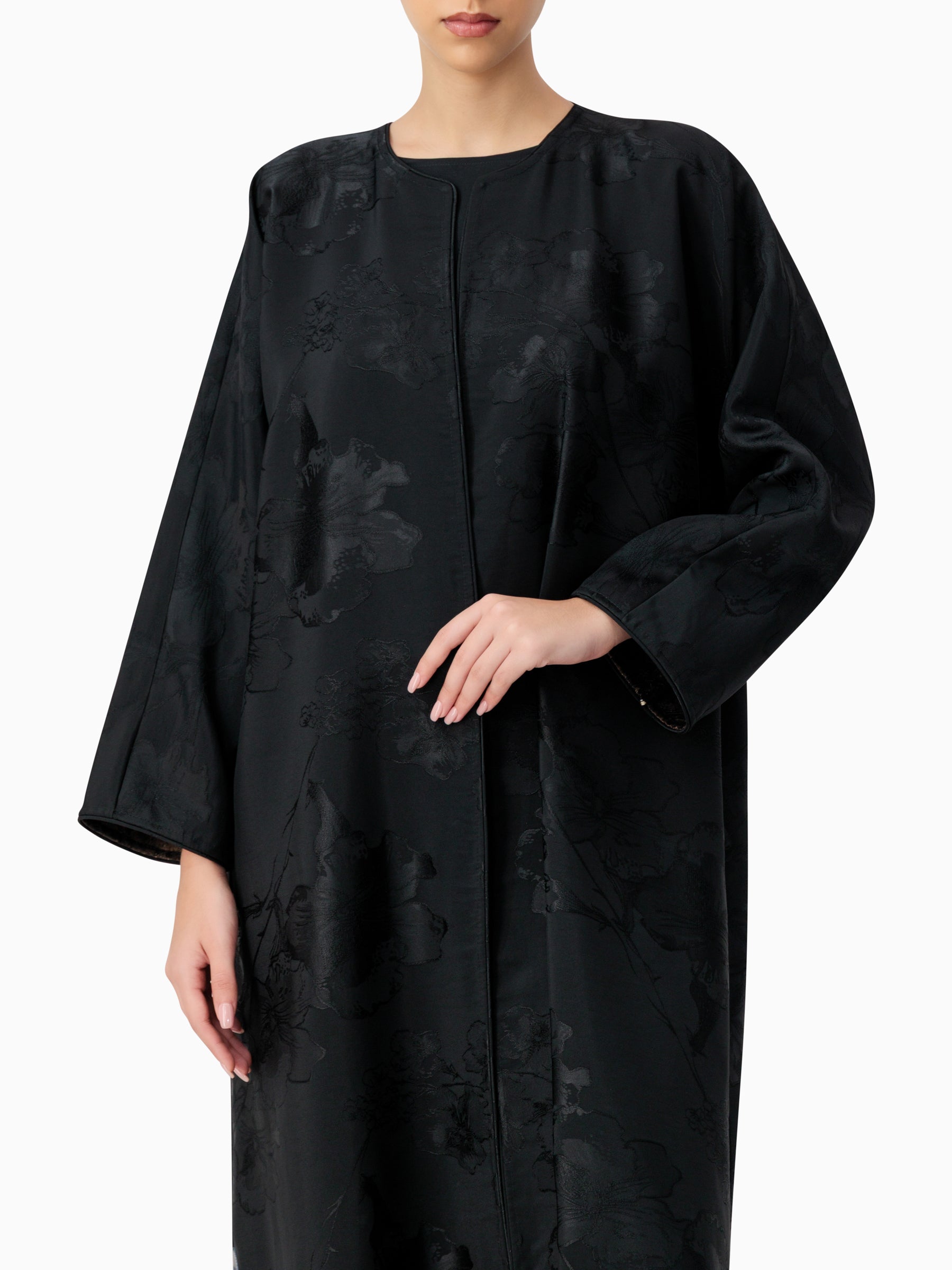 Bloom - Black & Brown Reversible Abaya