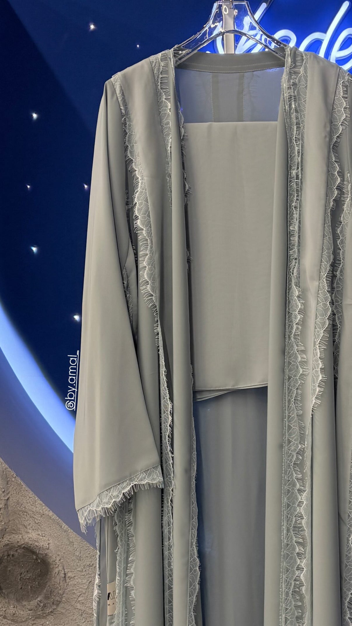 Aveline (Icy Blue Abaya )