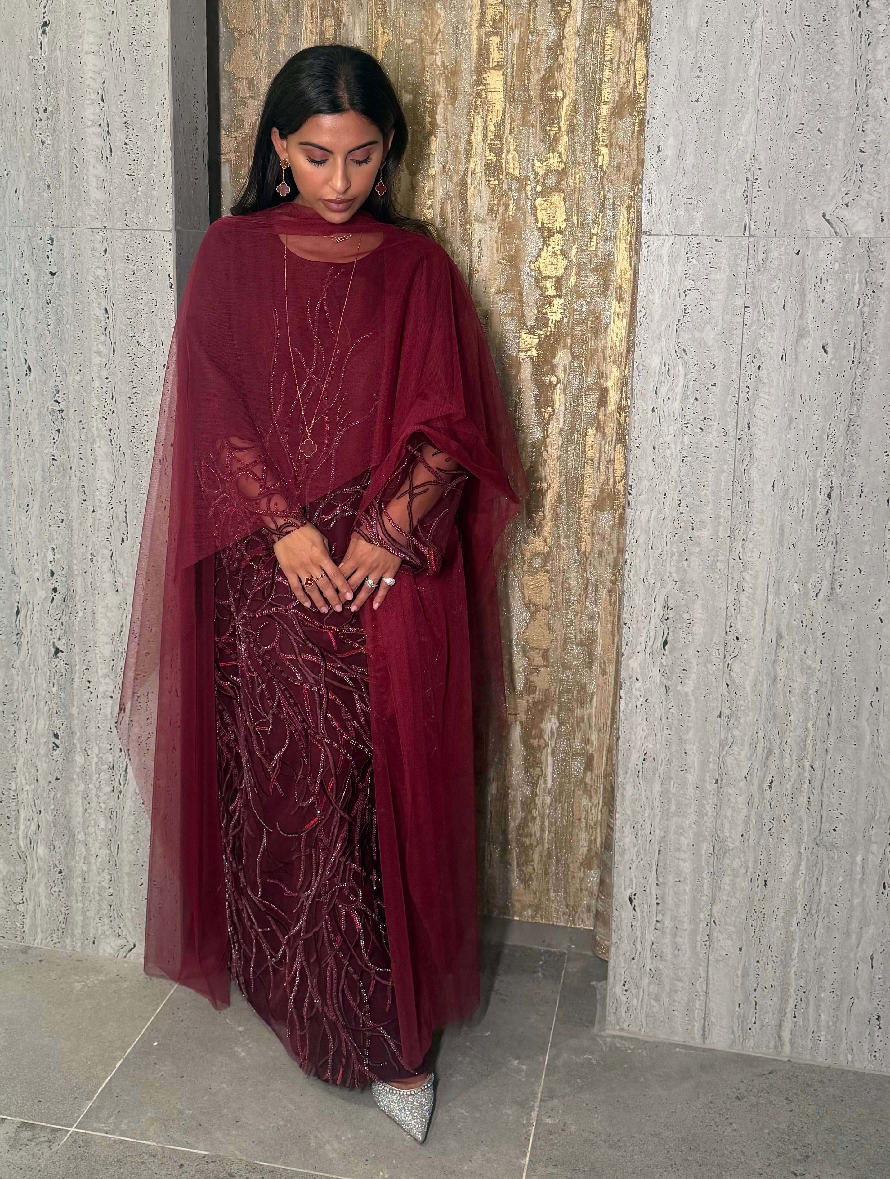 Abrar - Maroon dress