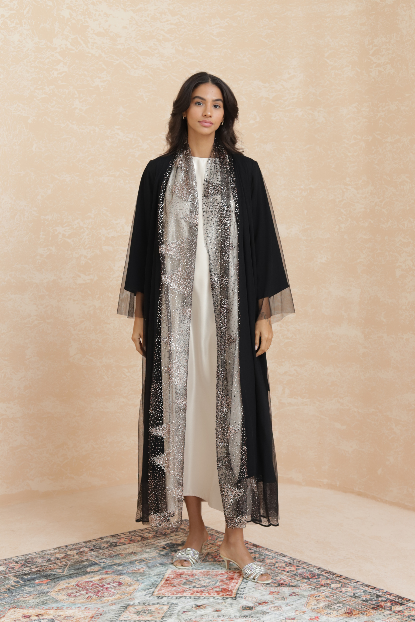 Hala - Rose Gold EmbroideredAbaya