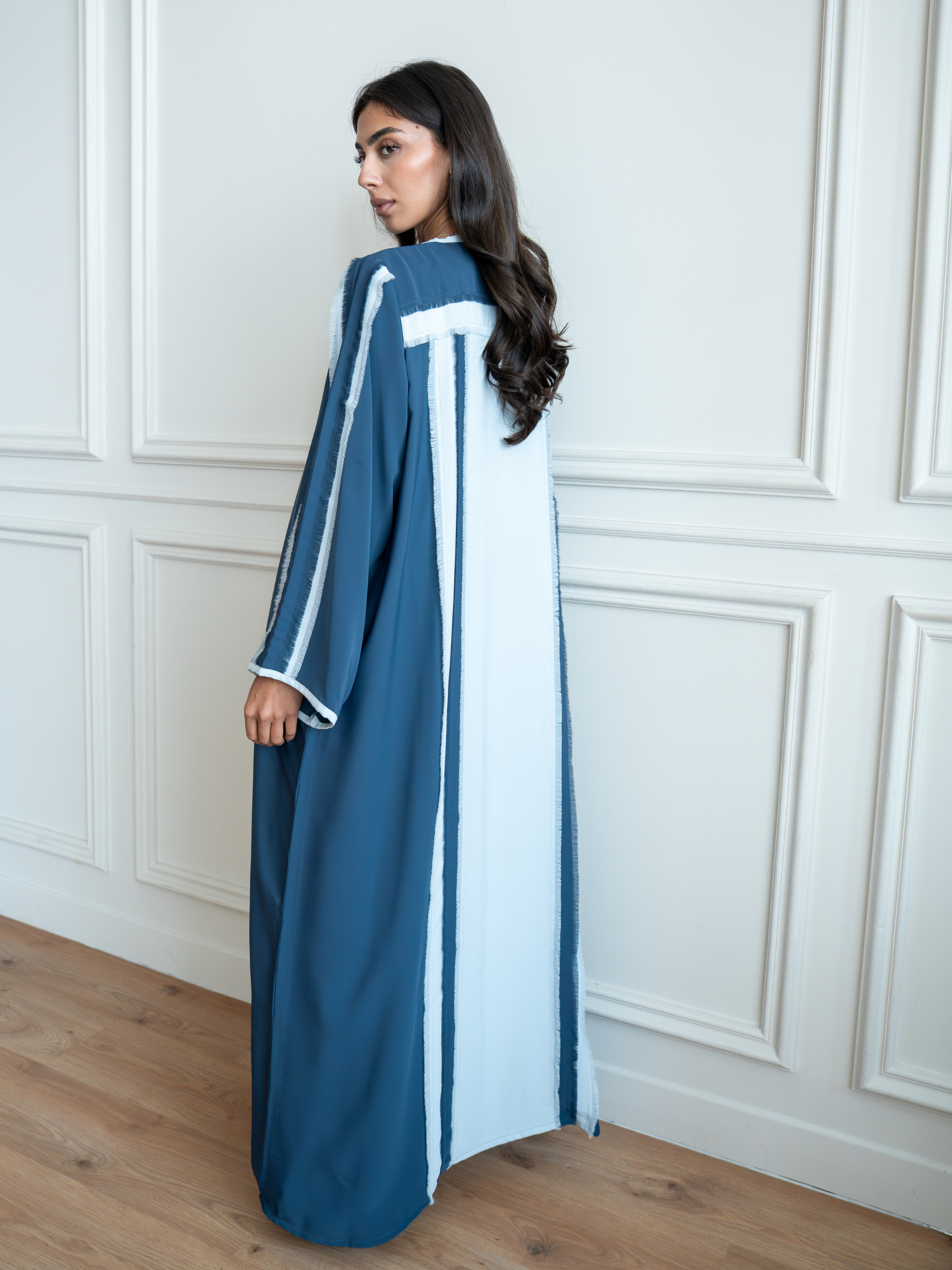 Solenne- Teal Abaya