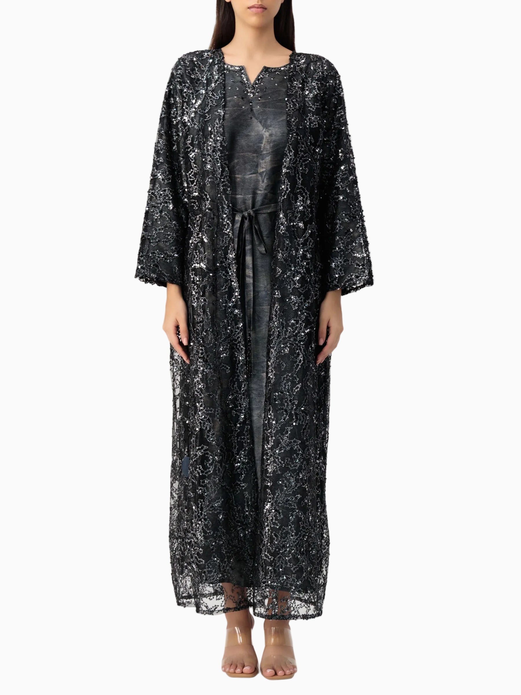 Qamar - Black & Silver dress