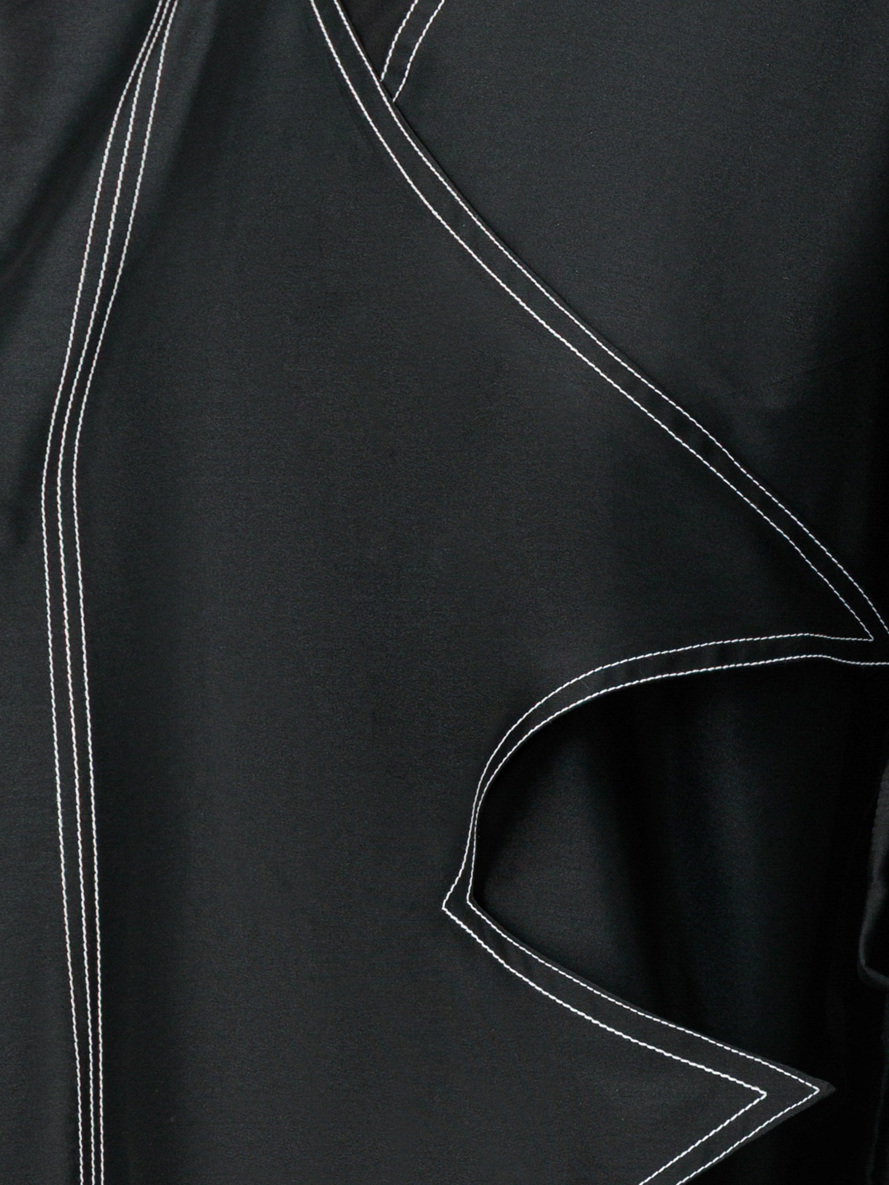 Taffeta Zigzag Black Abaya