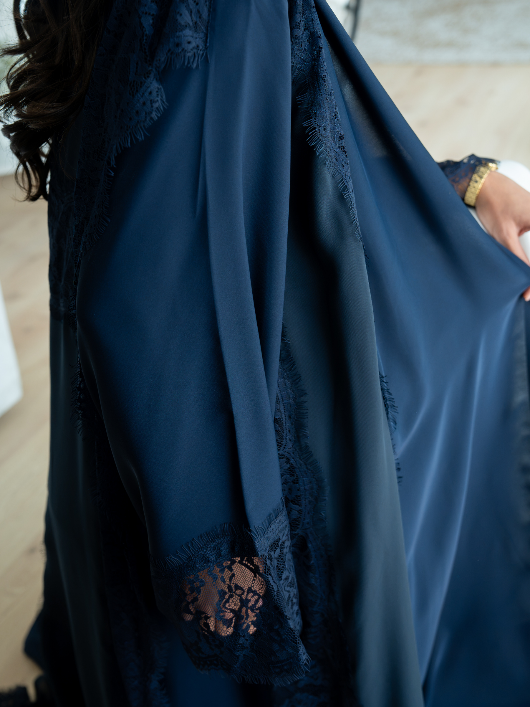 Valerie-Navy Blue Abaya
