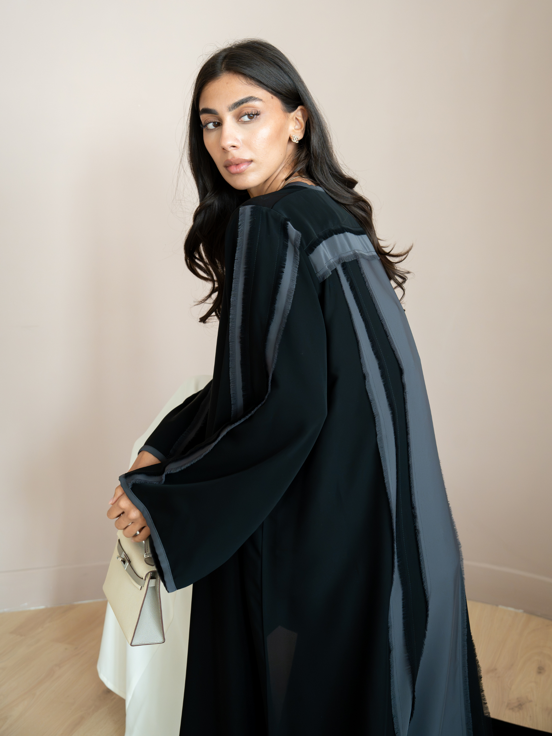 Solenne- Balck Abaya