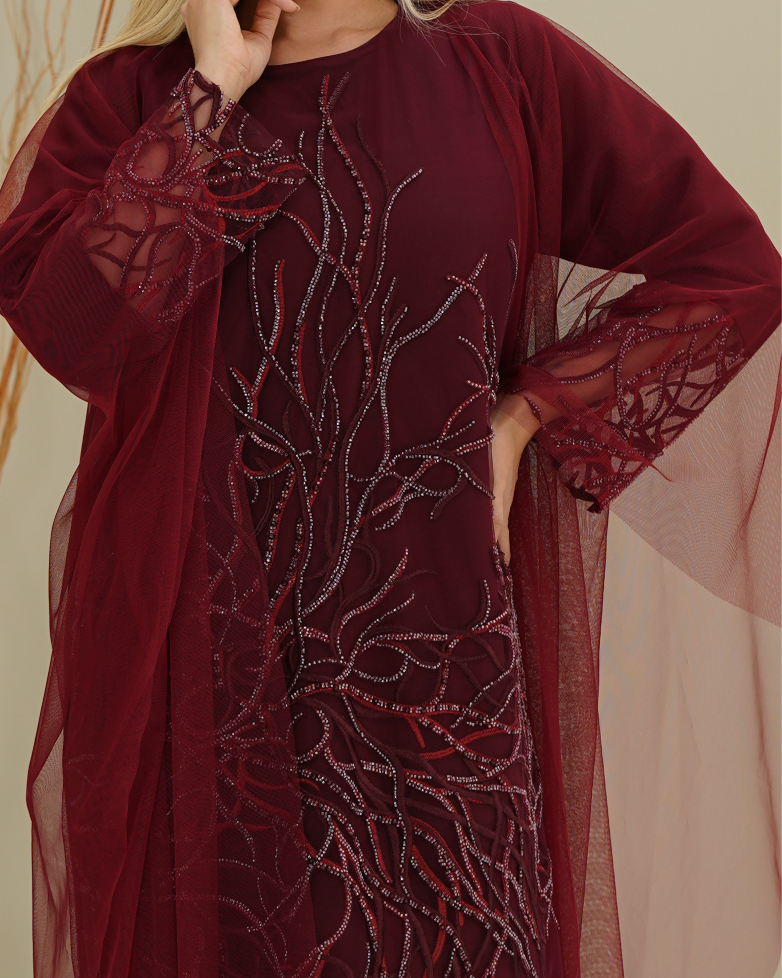 Abrar - Maroon dress