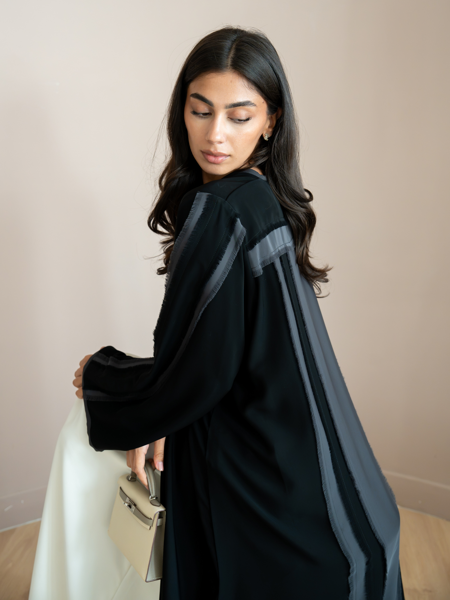 Solenne- Balck Abaya