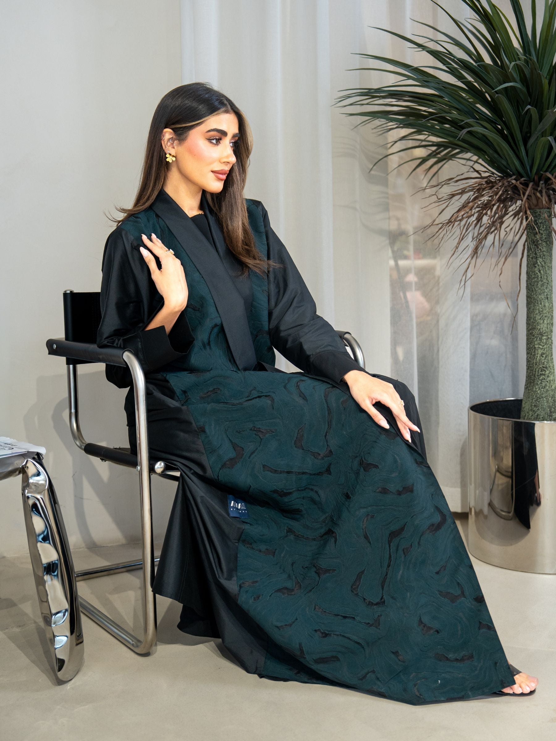 Hamda - Green Abaya