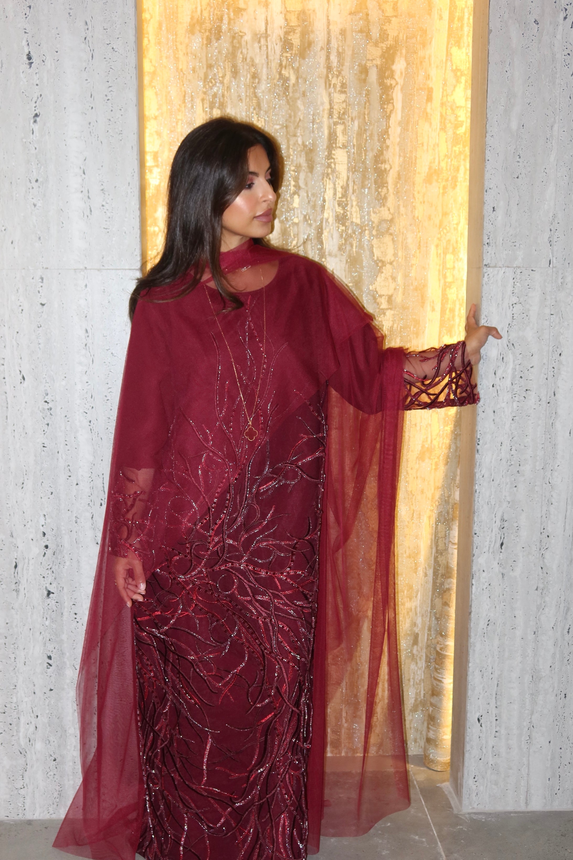 Abrar - Maroon dress