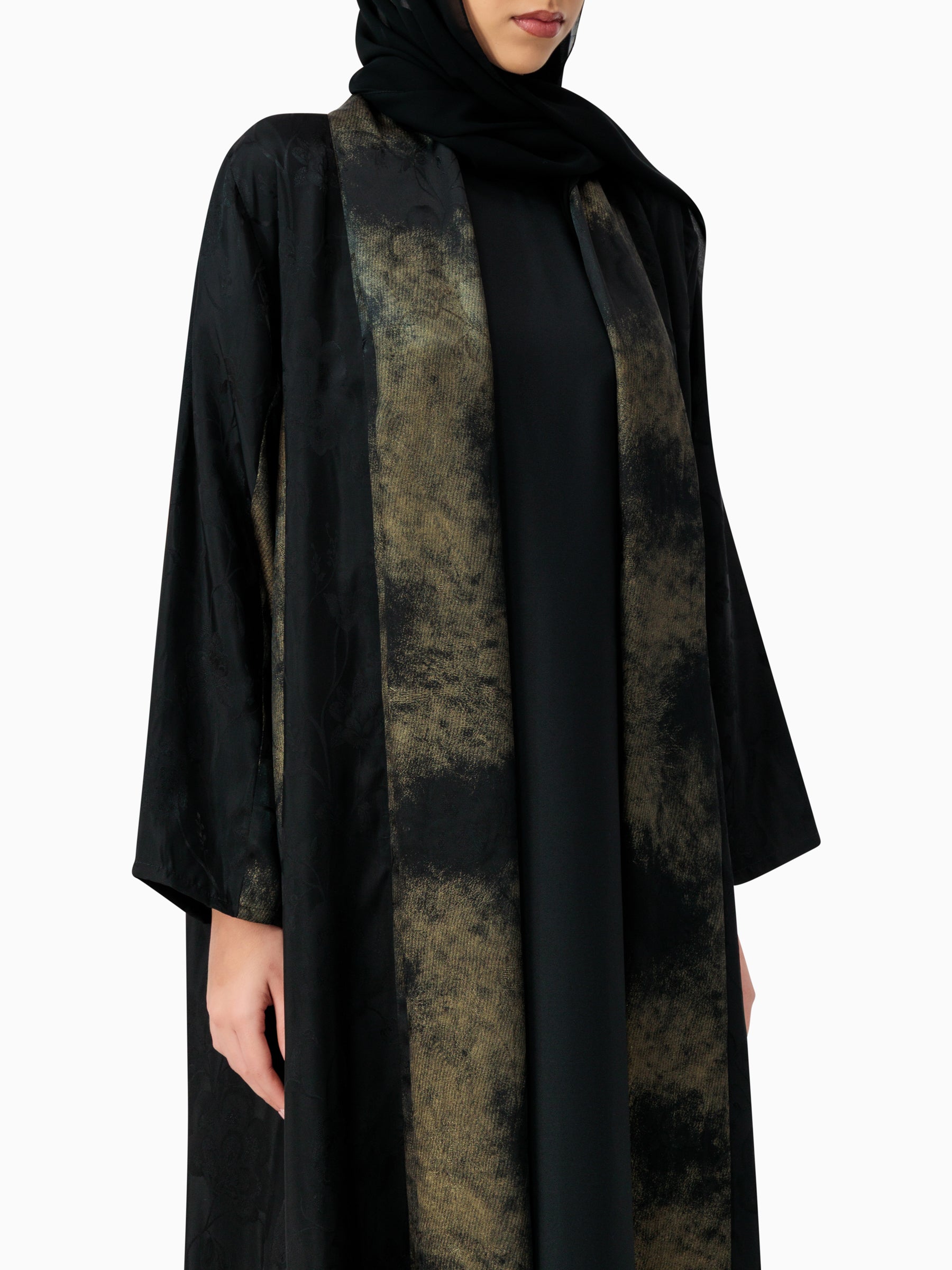 Golden Fog - Black Abaya