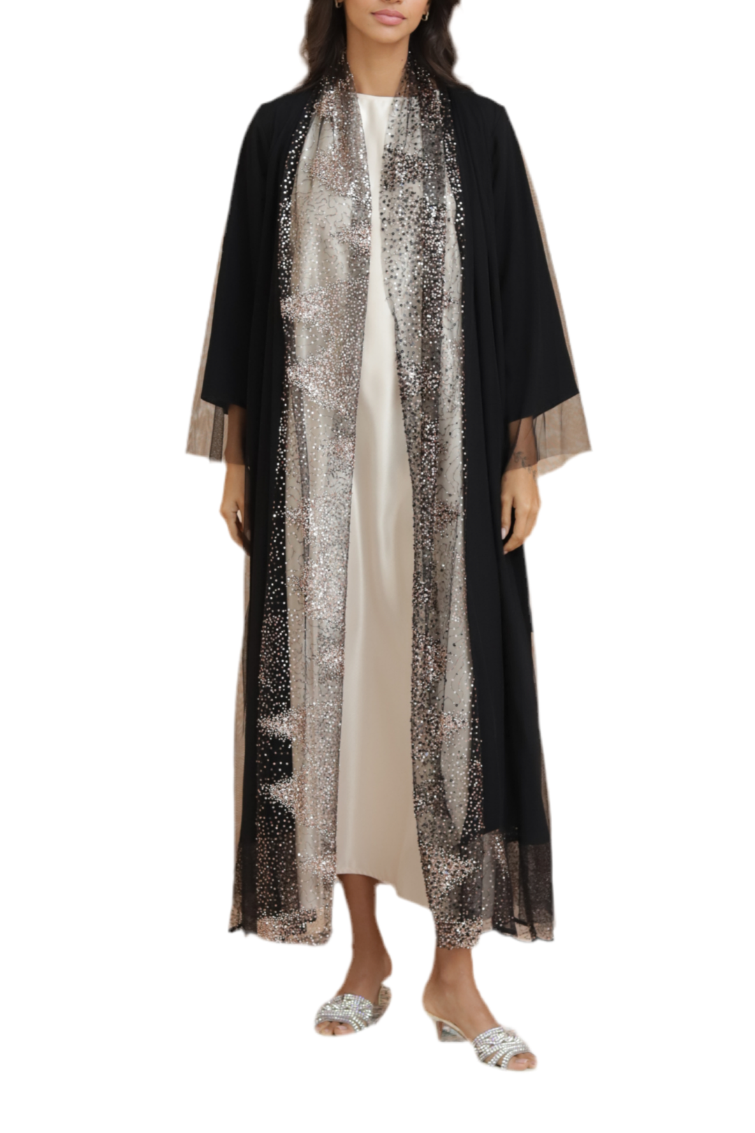 Hala - Rose Gold EmbroideredAbaya