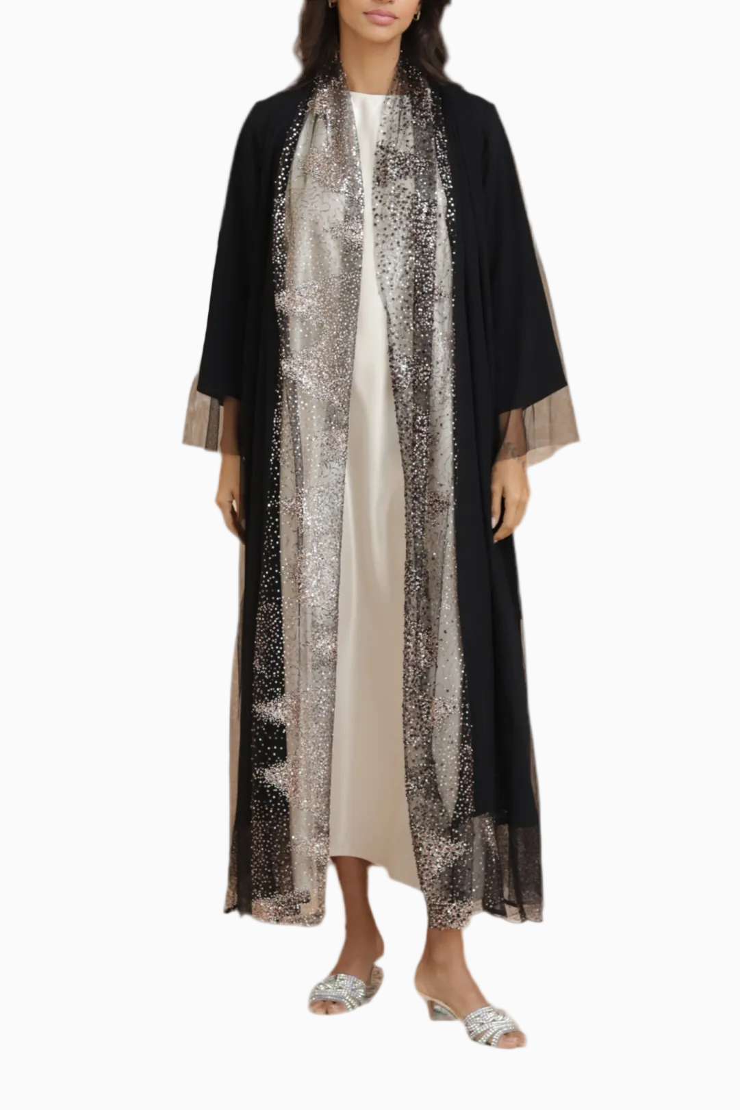 Hala - Rose Gold EmbroideredAbaya