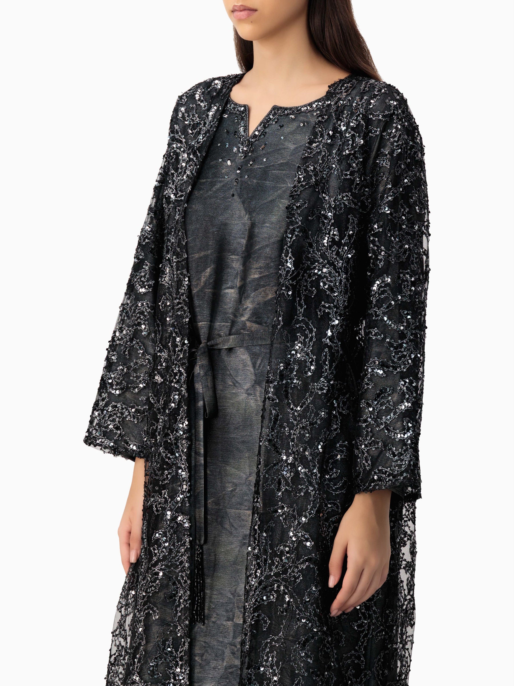 Qamar - Black & Silver dress