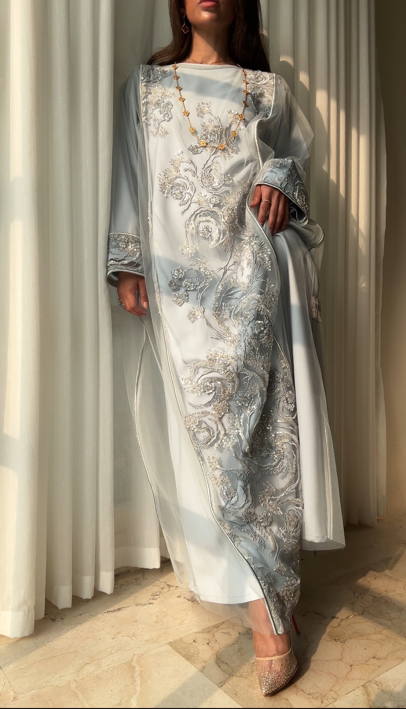 Meili - powder blue dress
