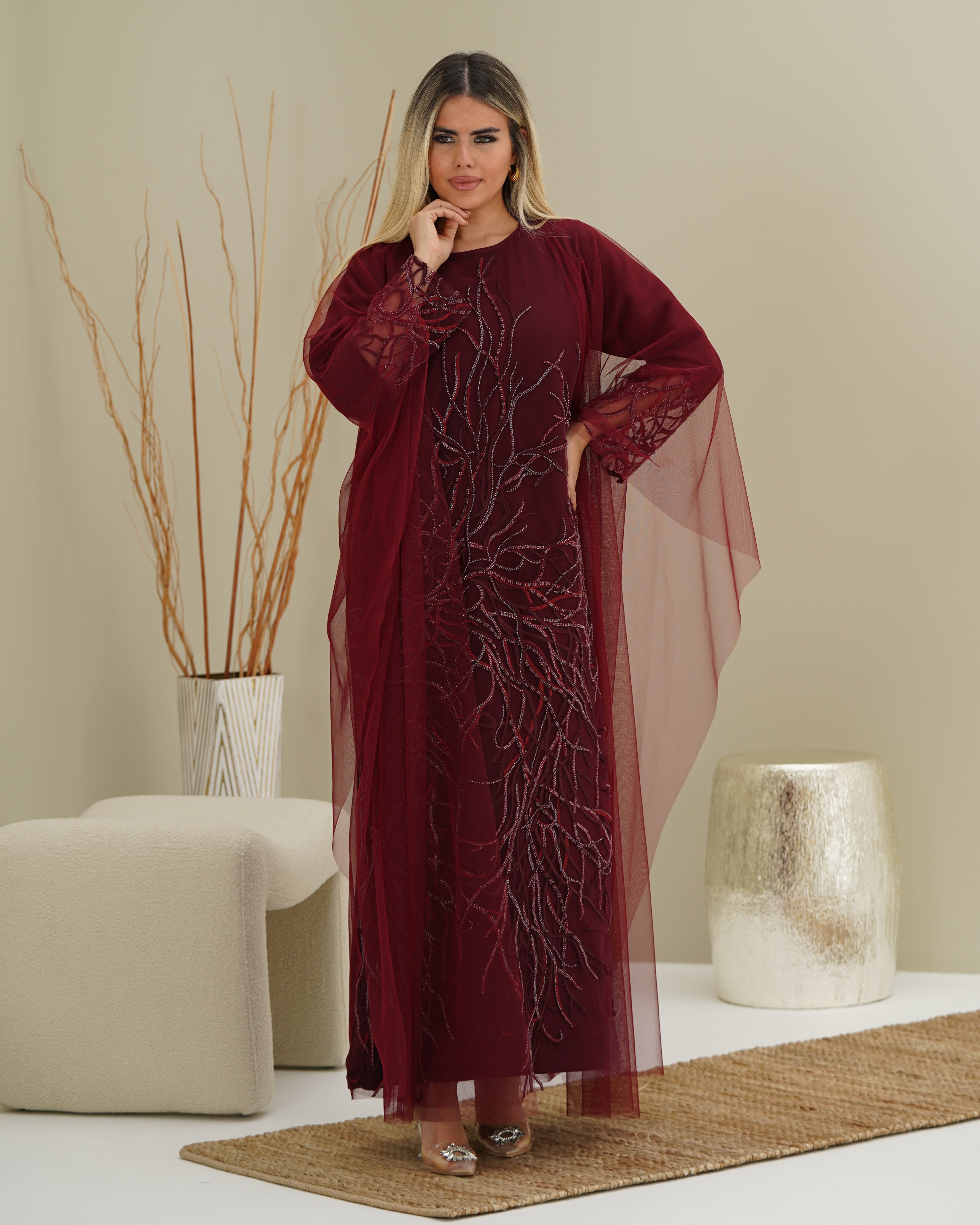 Abrar - Maroon dress