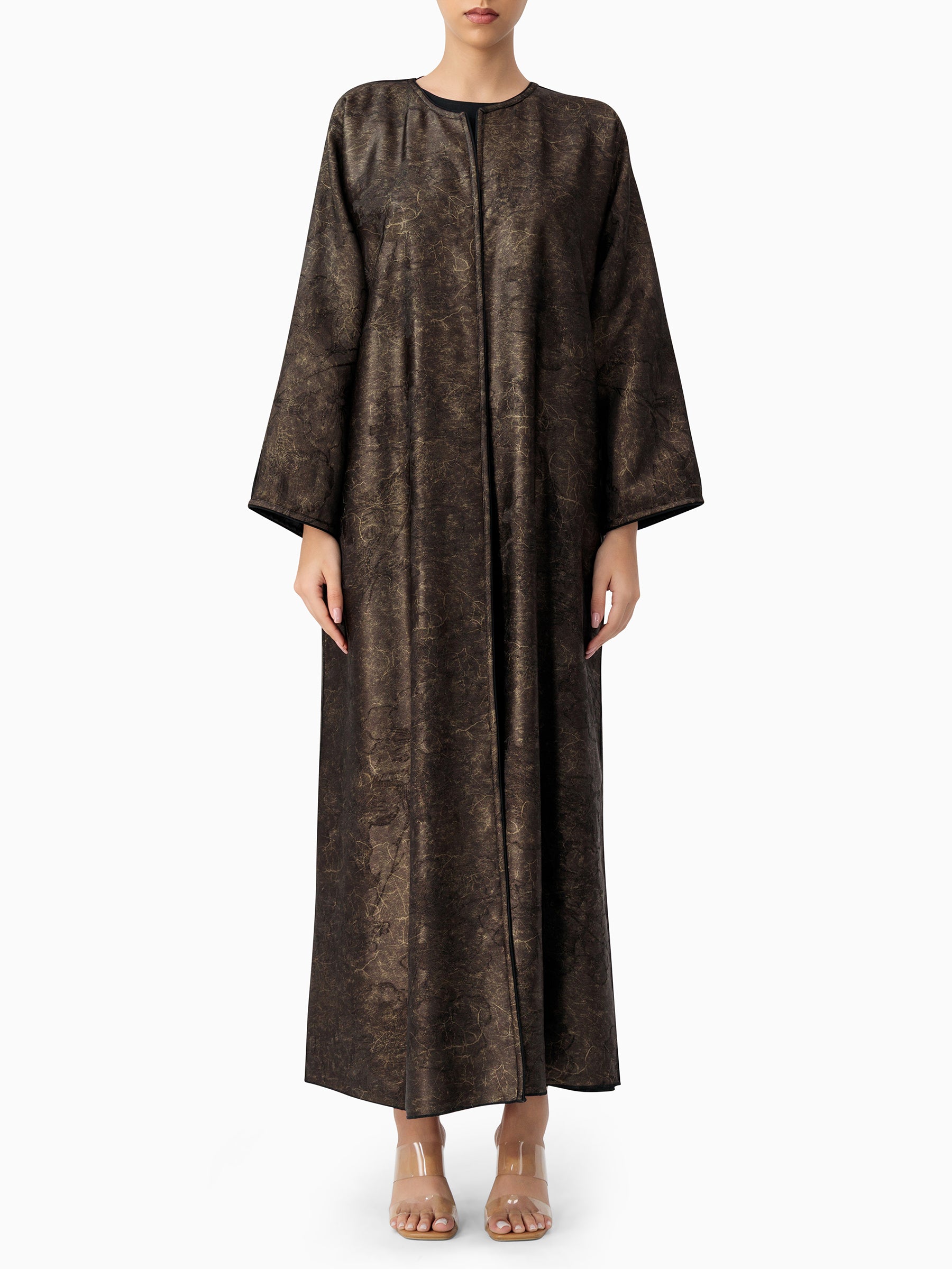 Bloom - Black & Brown Reversible Abaya