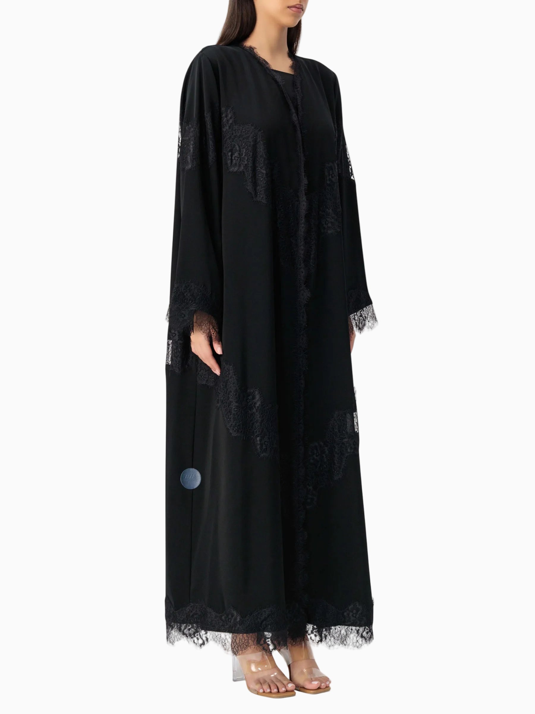 Grace - Lines of Dantel (Black Abaya)