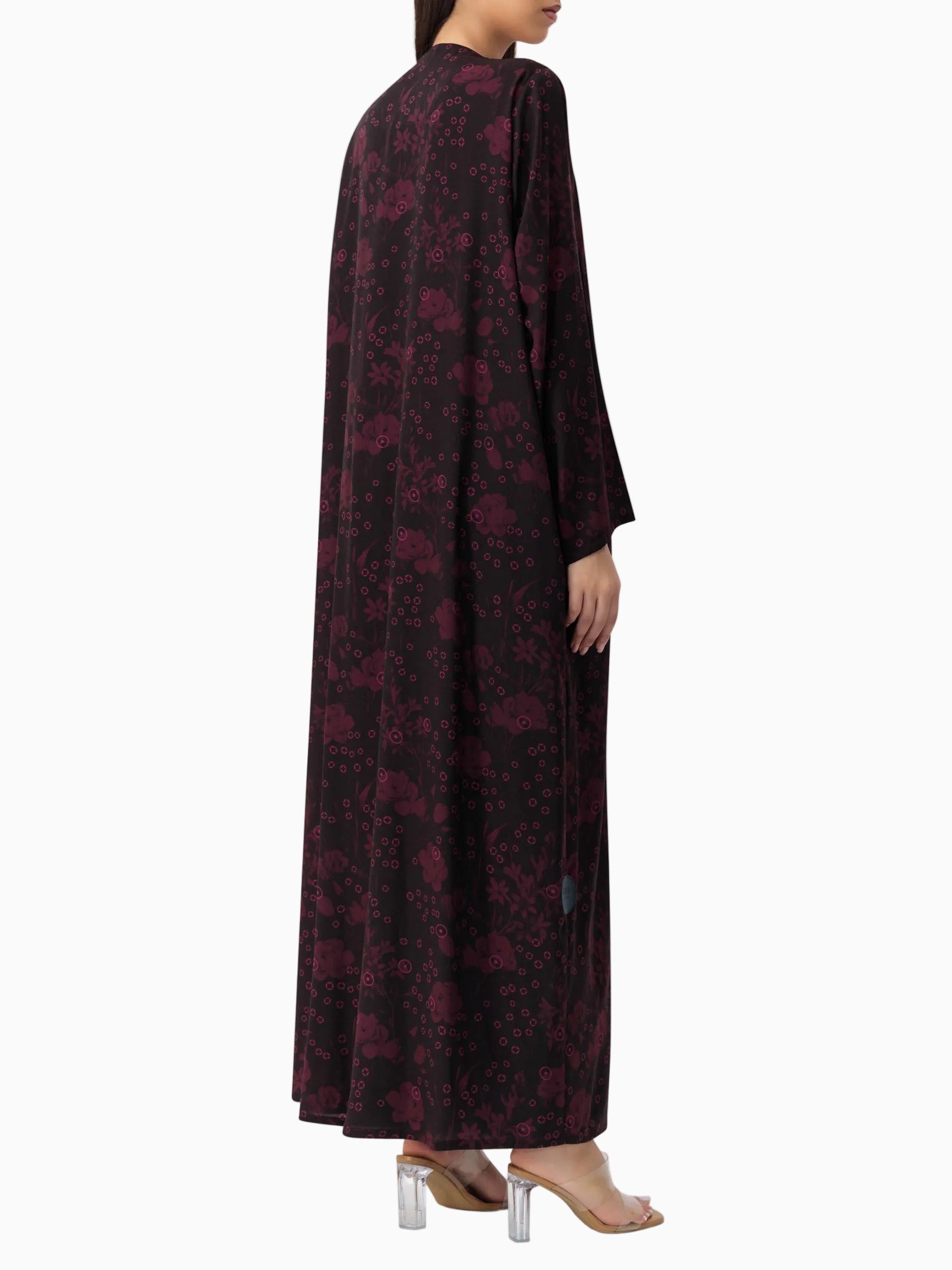 BRX print - Purple Abaya