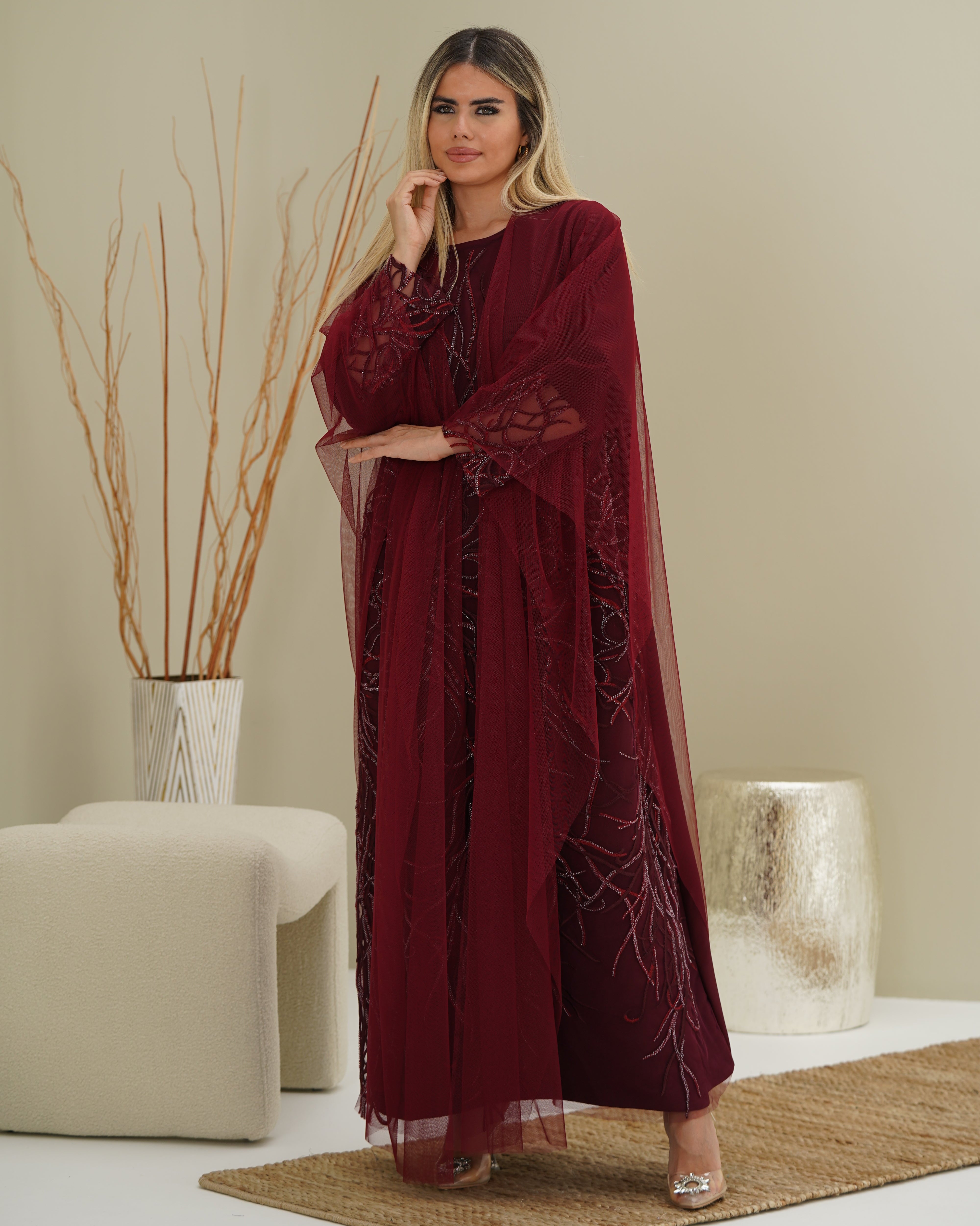 Abrar - Maroon dress