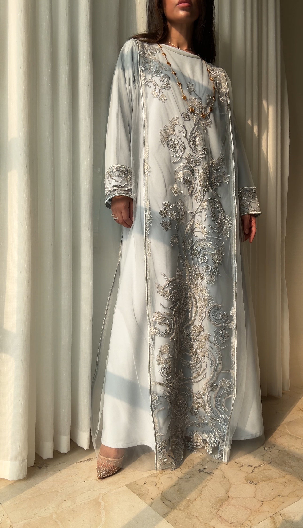 Meili - powder blue dress
