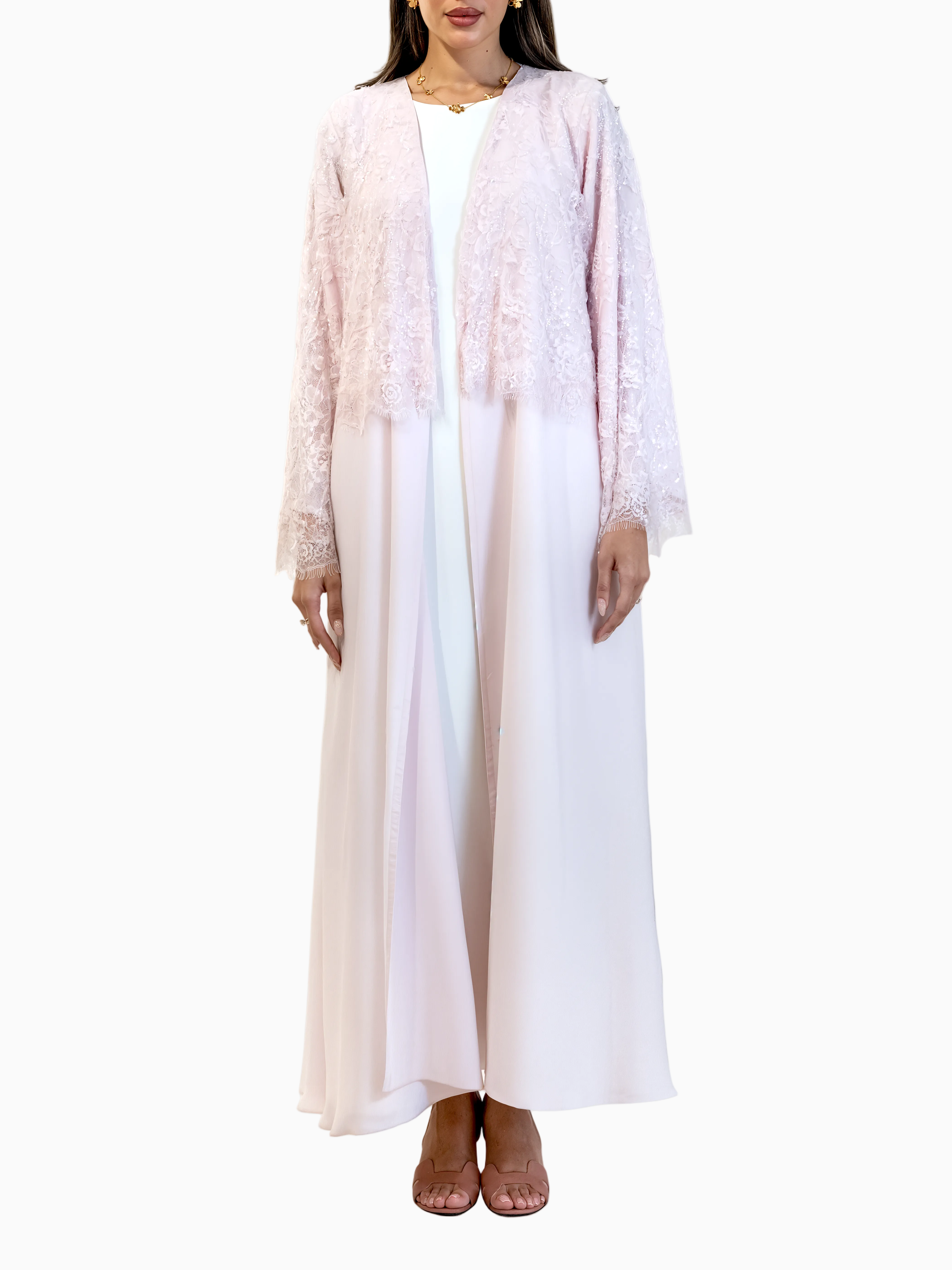 Dantelle - Pink Abaya