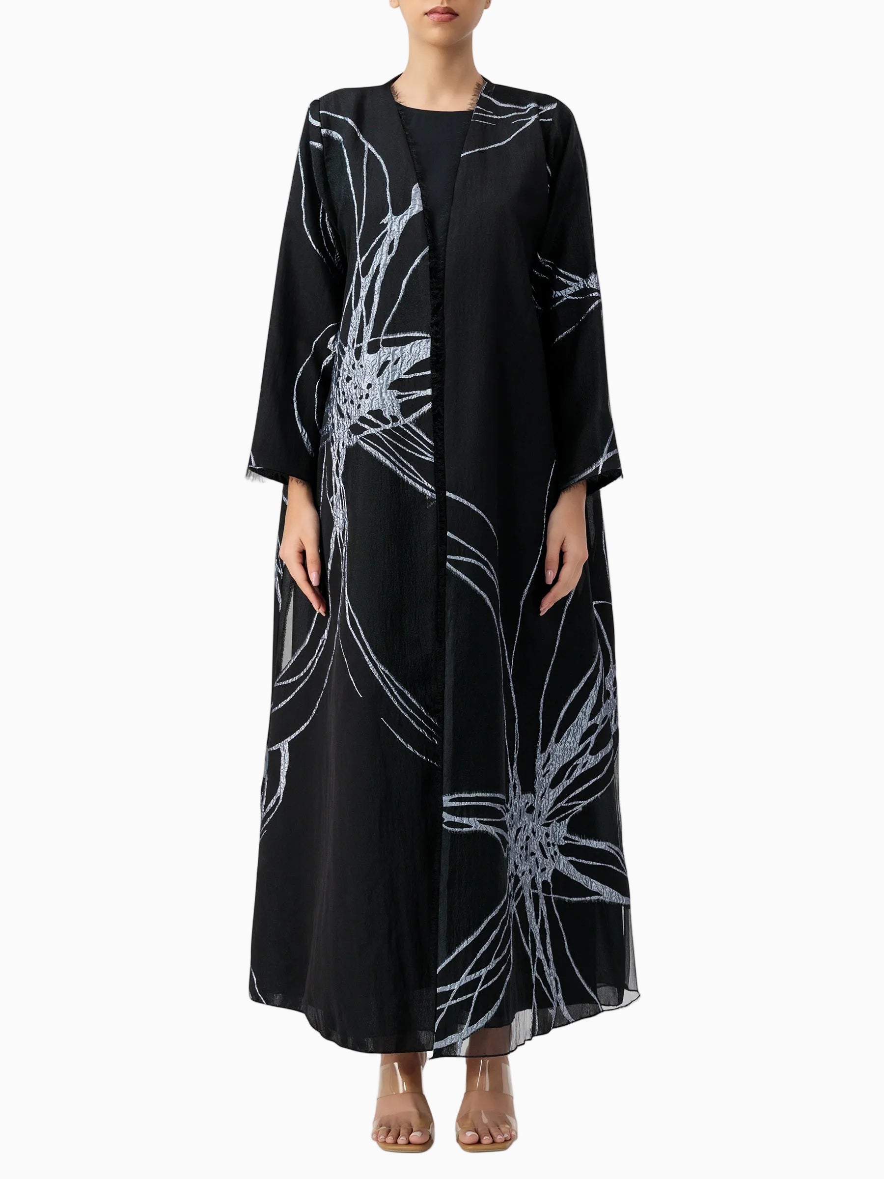 Luxe 04 - Black with Silver Abaya