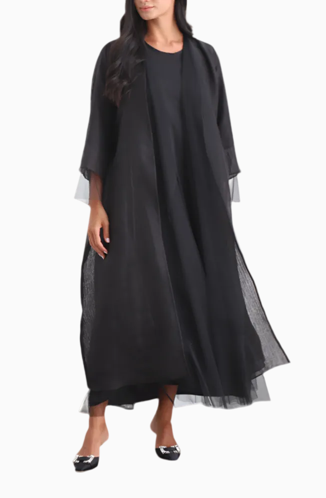 Special Korean Organza layer abaya