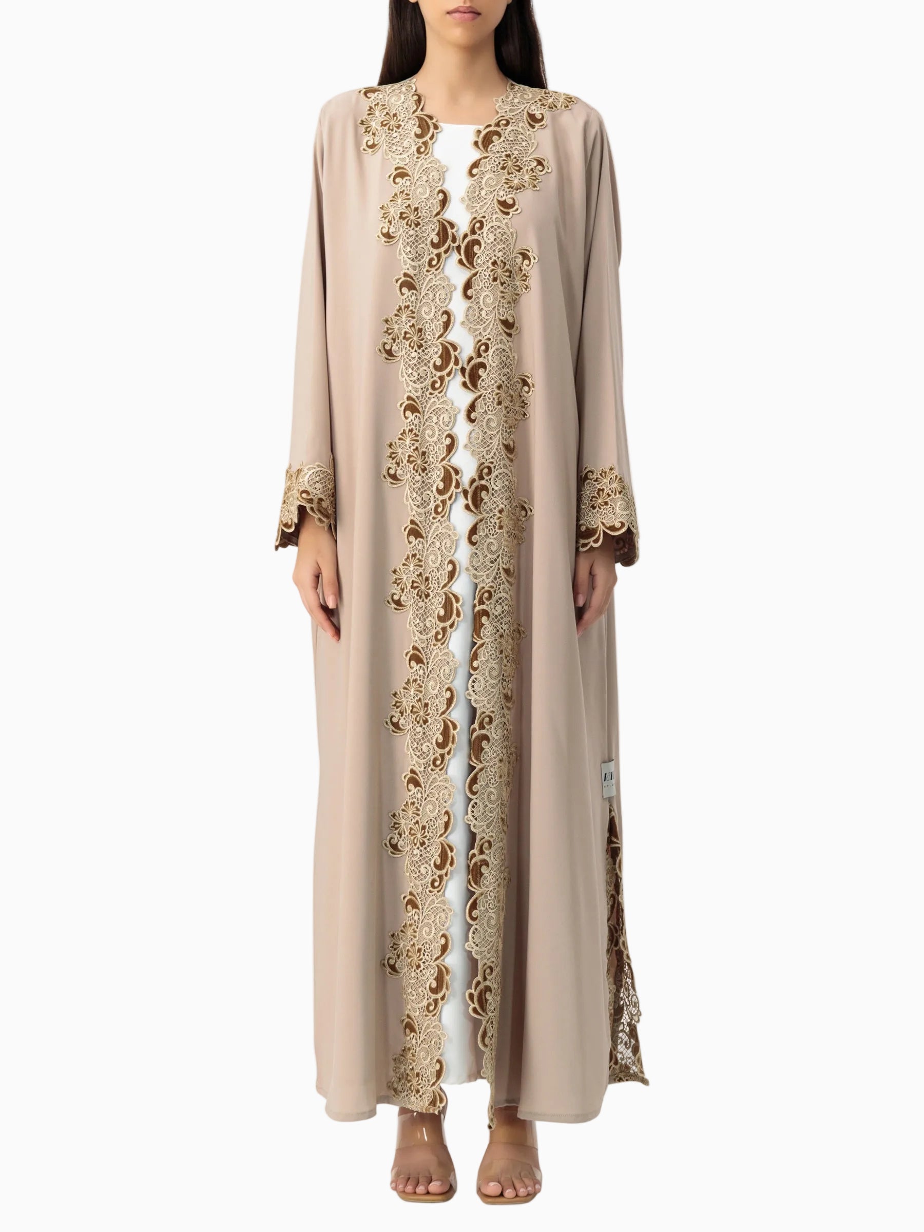 Lace Nude Abaya