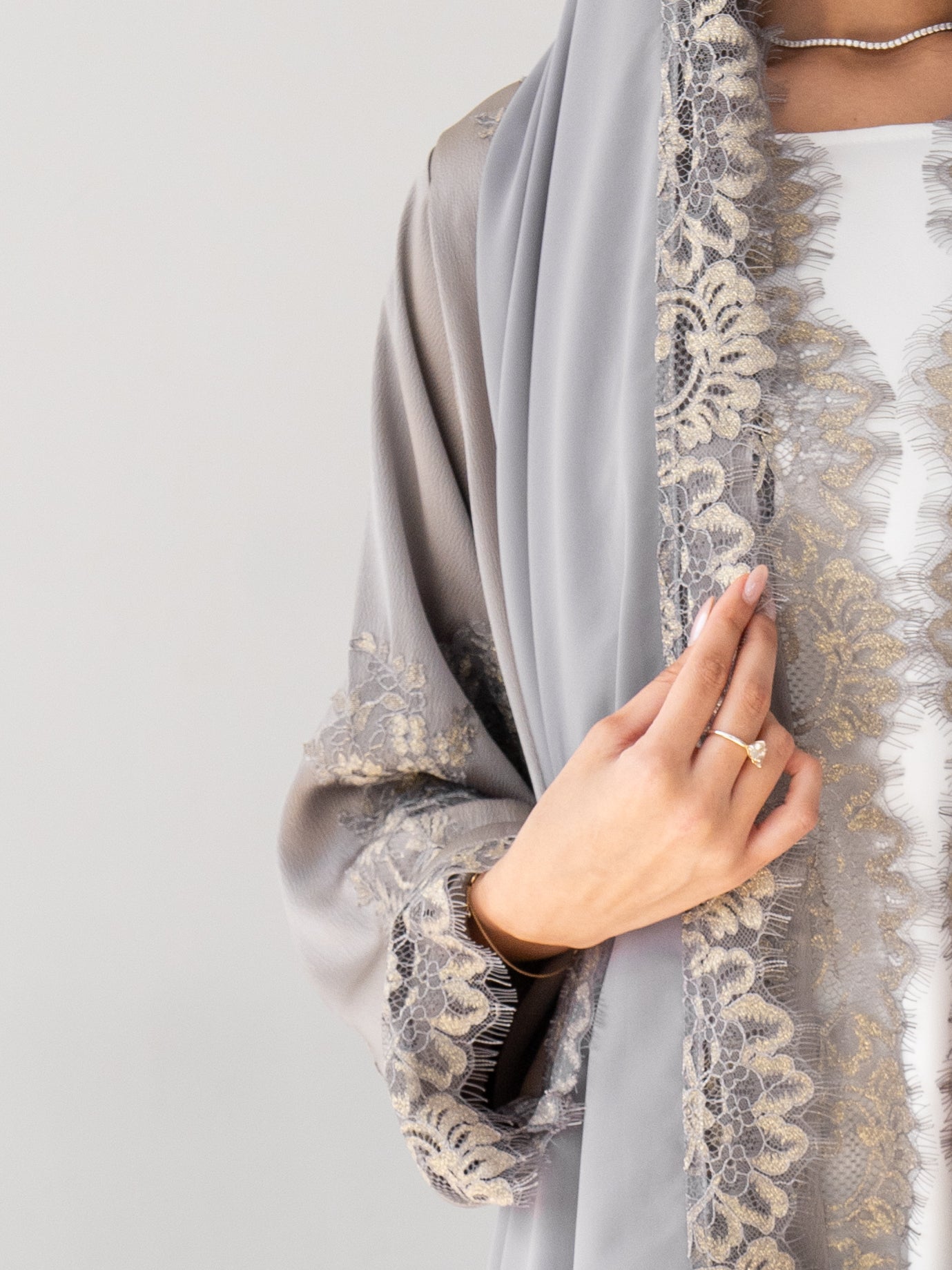 Liora (Grey Abaya)