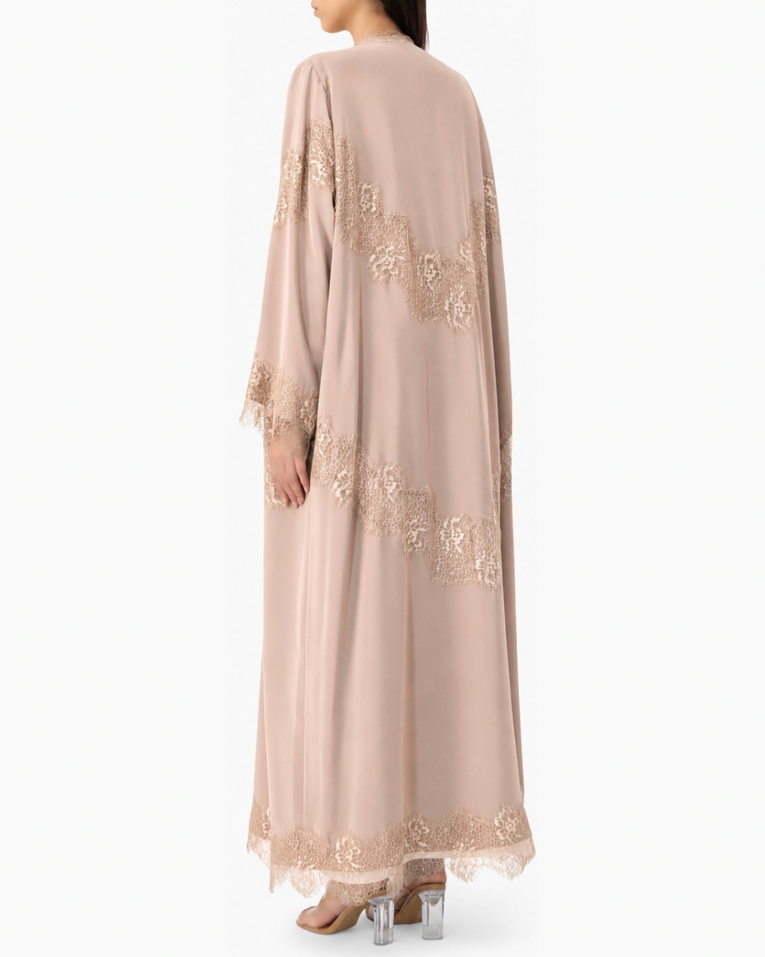 Grace - Lines of Dantel (Beige Abaya)