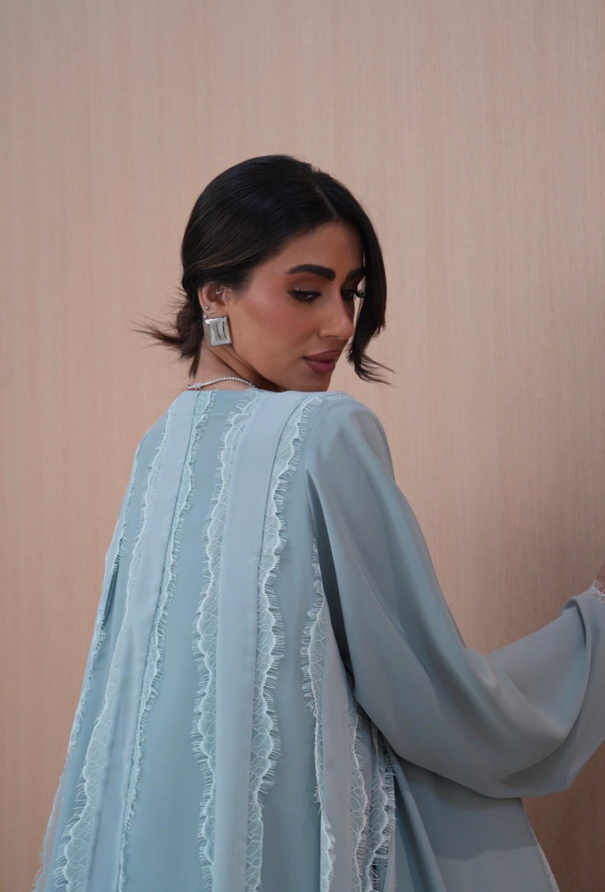 Aveline (Icy Blue Abaya )