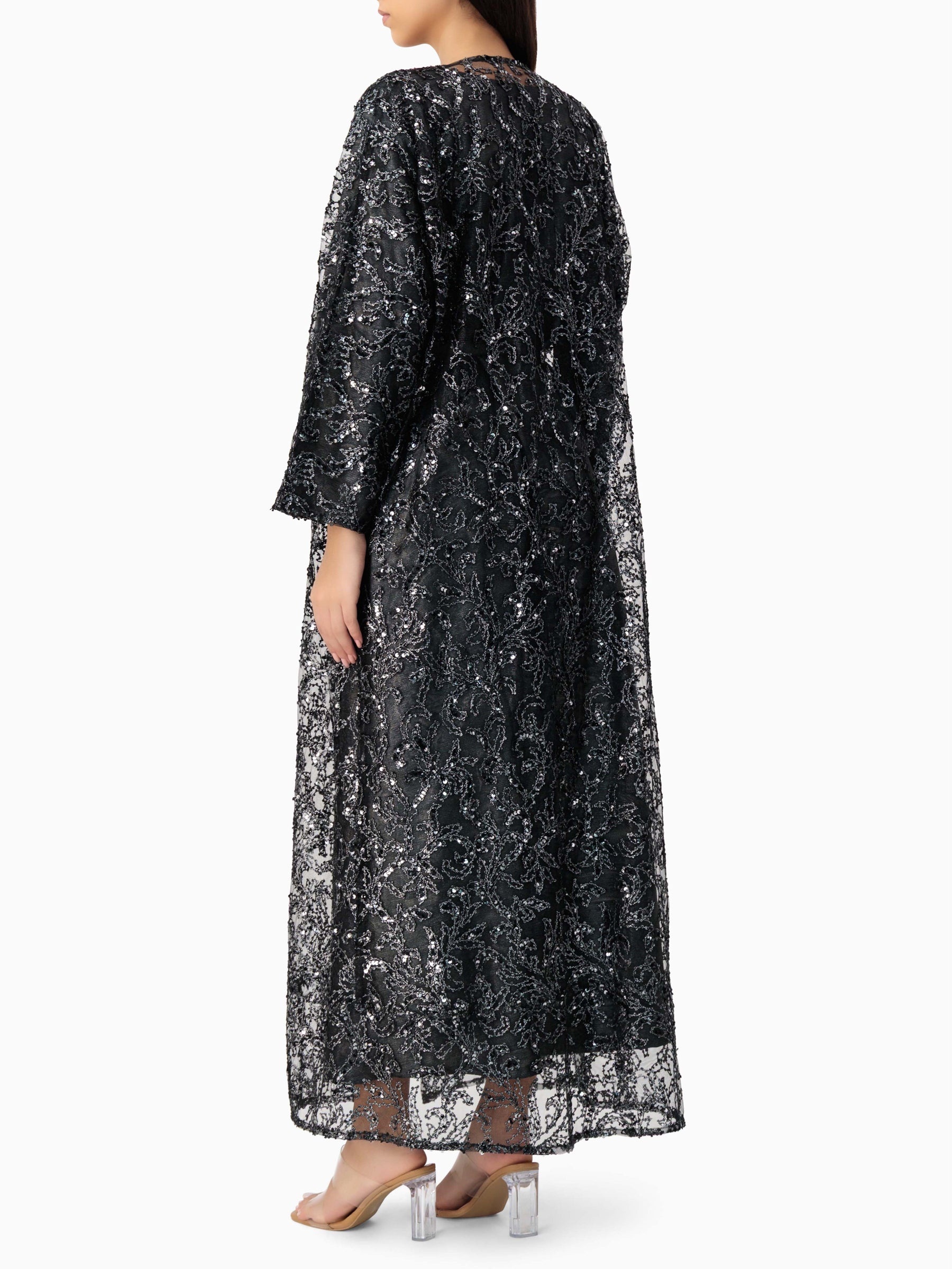 Qamar - Black & Silver dress