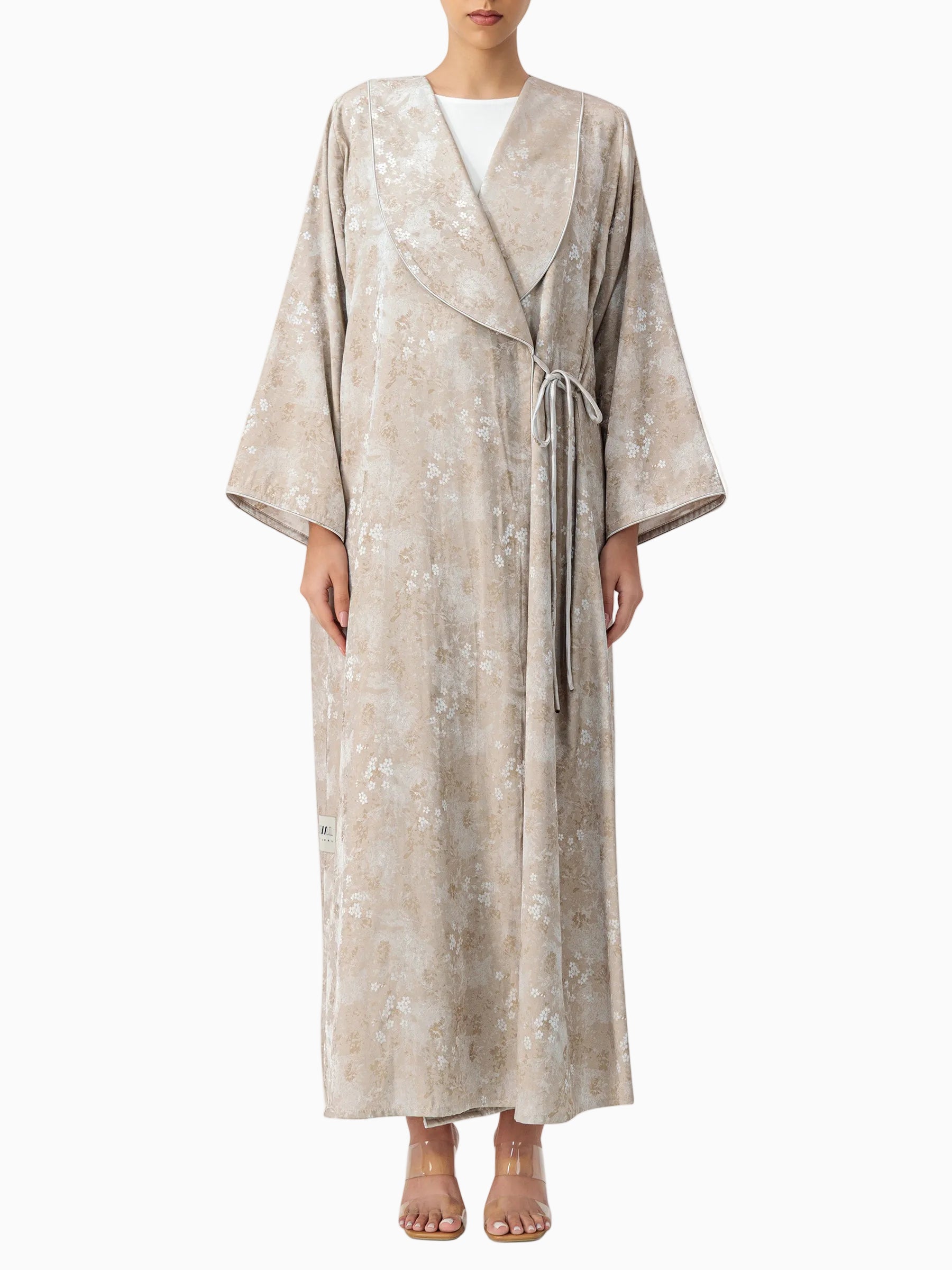 Blossom - Ribbon Beige Abaya