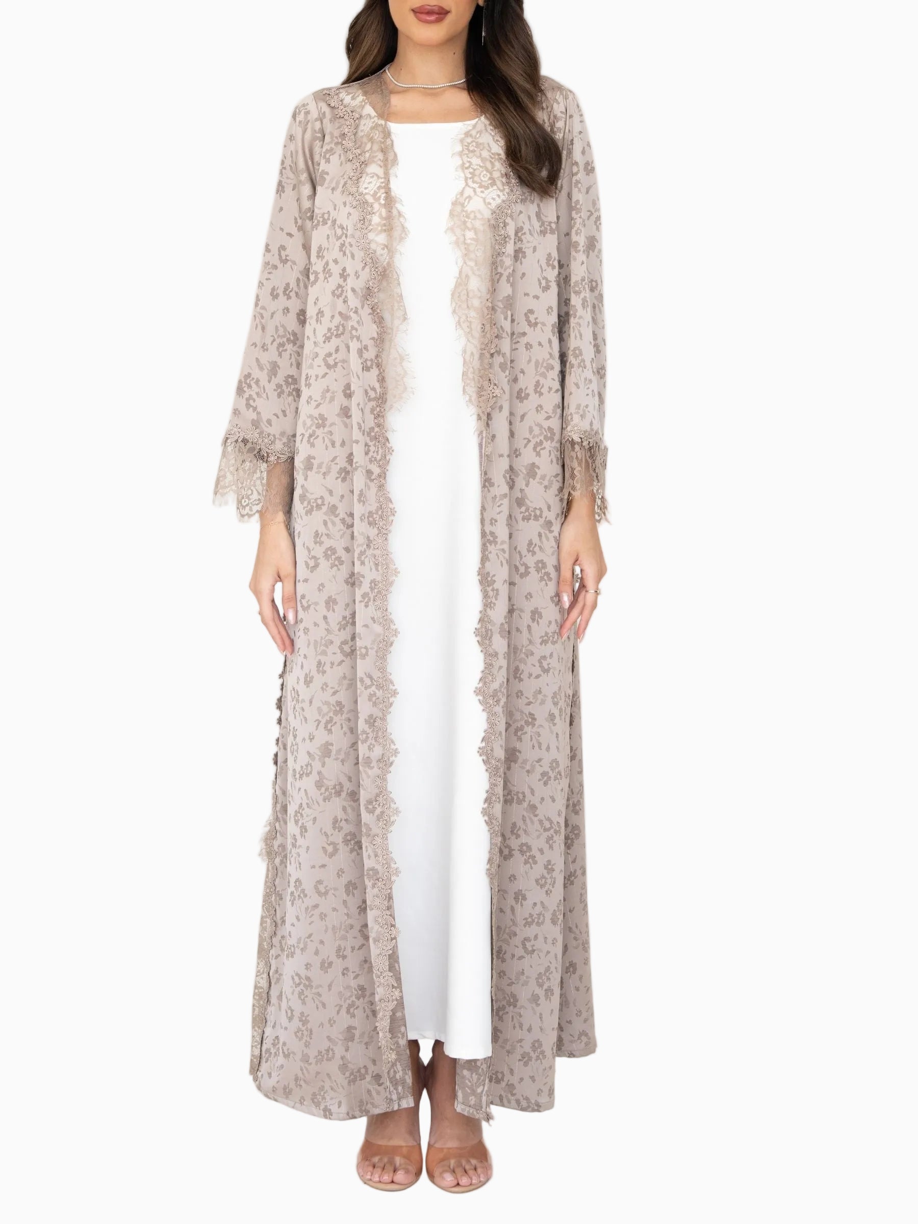 Roselle (Nude Abaya )