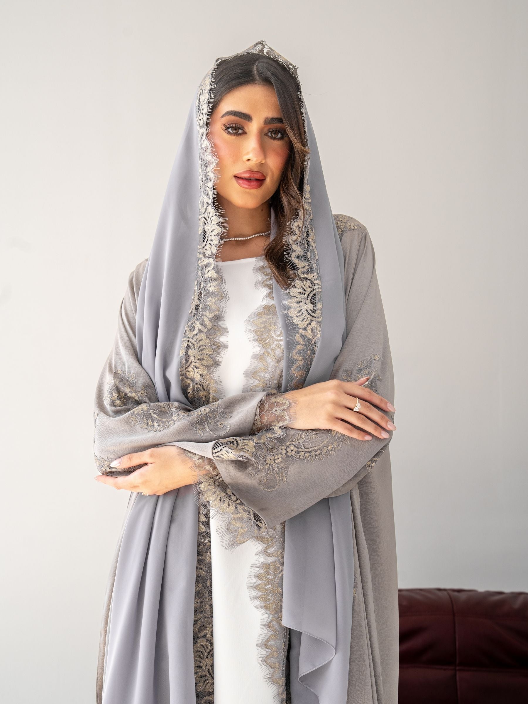 Liora (Grey Abaya)