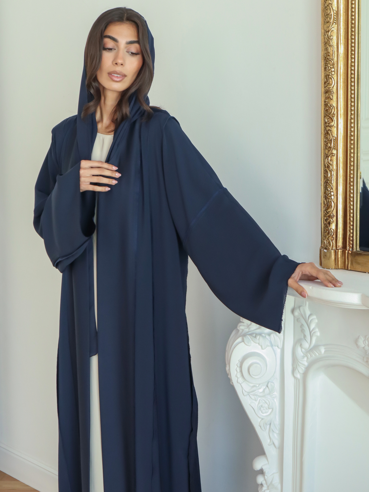 Soie - Navy Blue Abaya