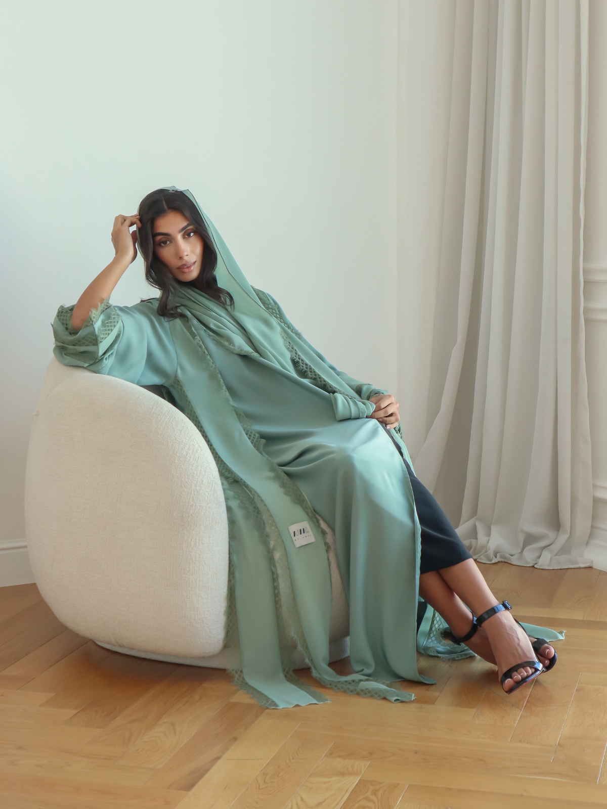 Velina - Green Abaya