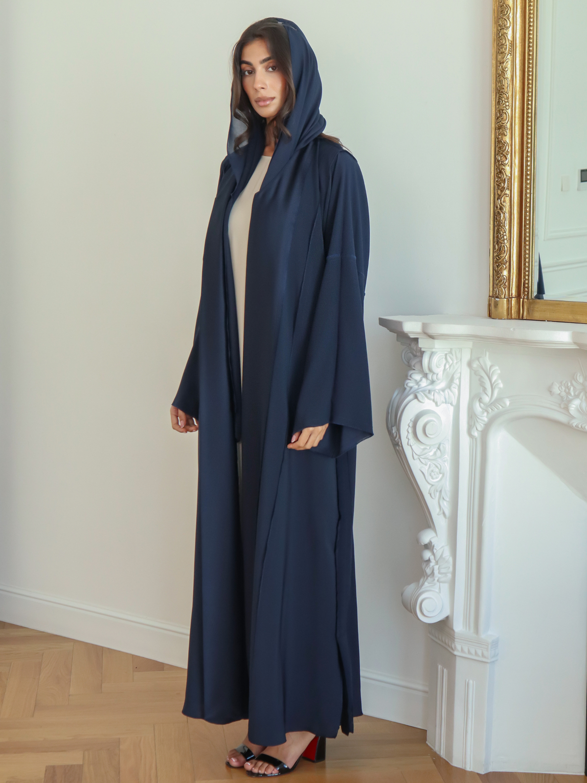 Soie - Navy Blue Abaya
