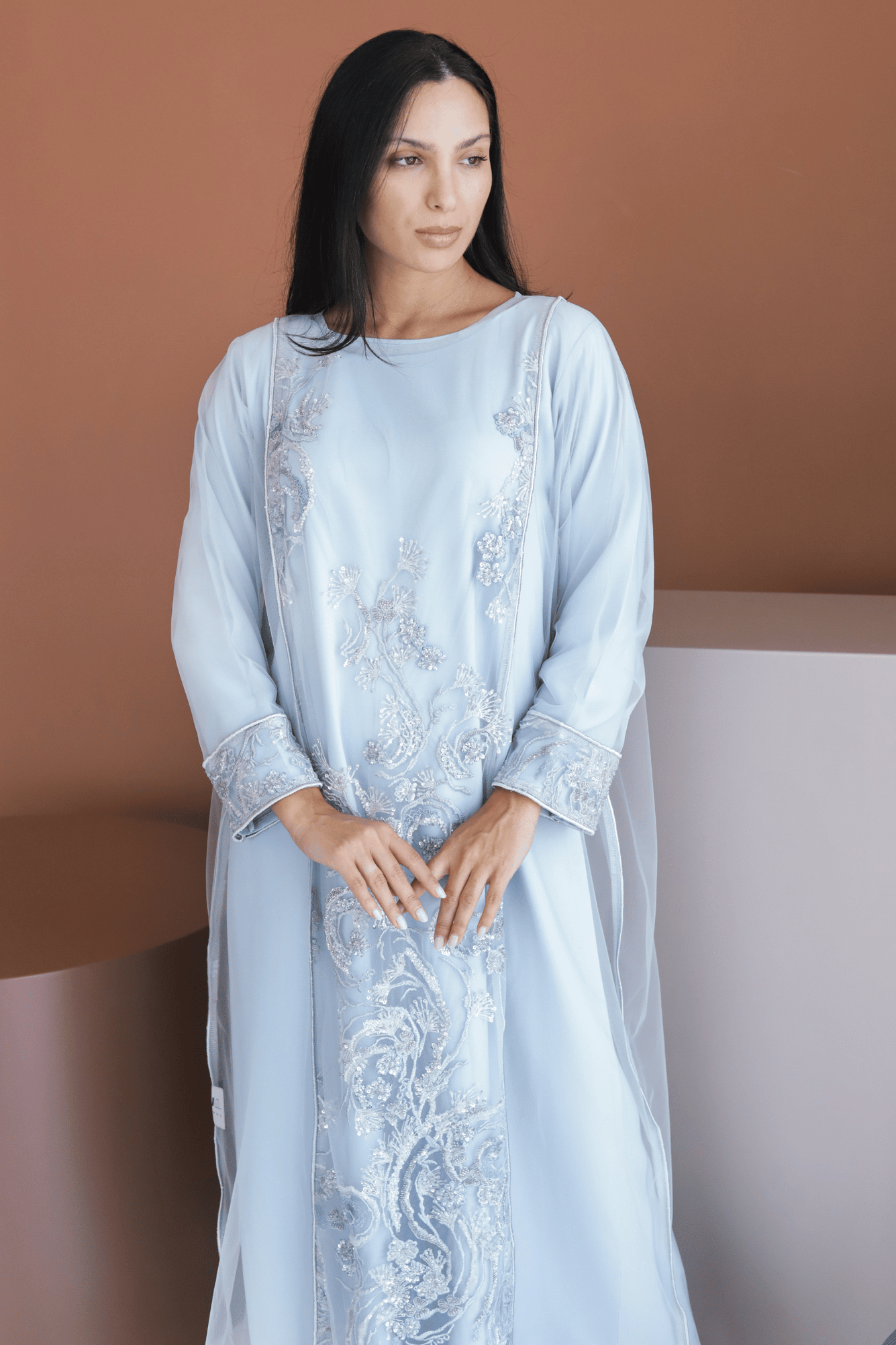 Meili - powder blue dress