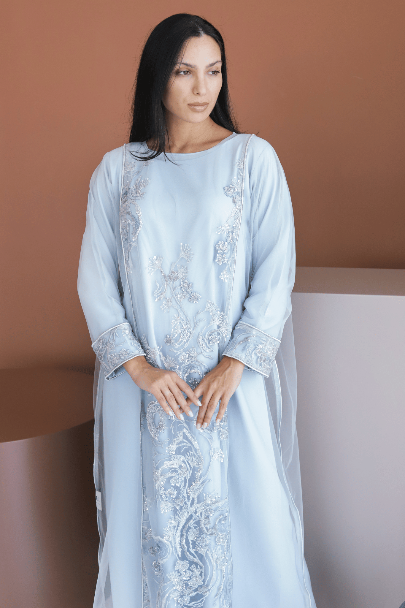 Meili - powder blue dress