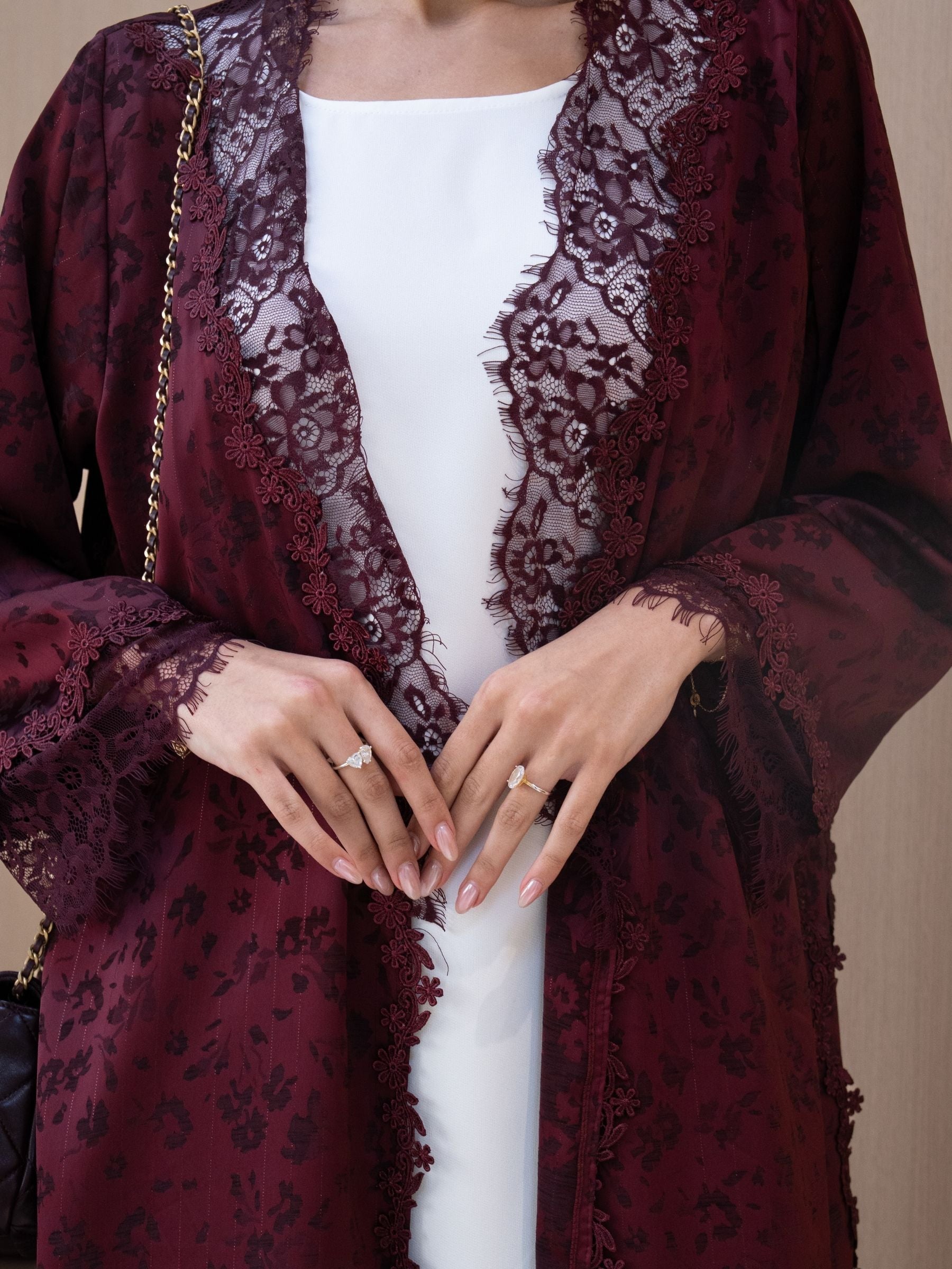 Roselle (Maroon Abaya )