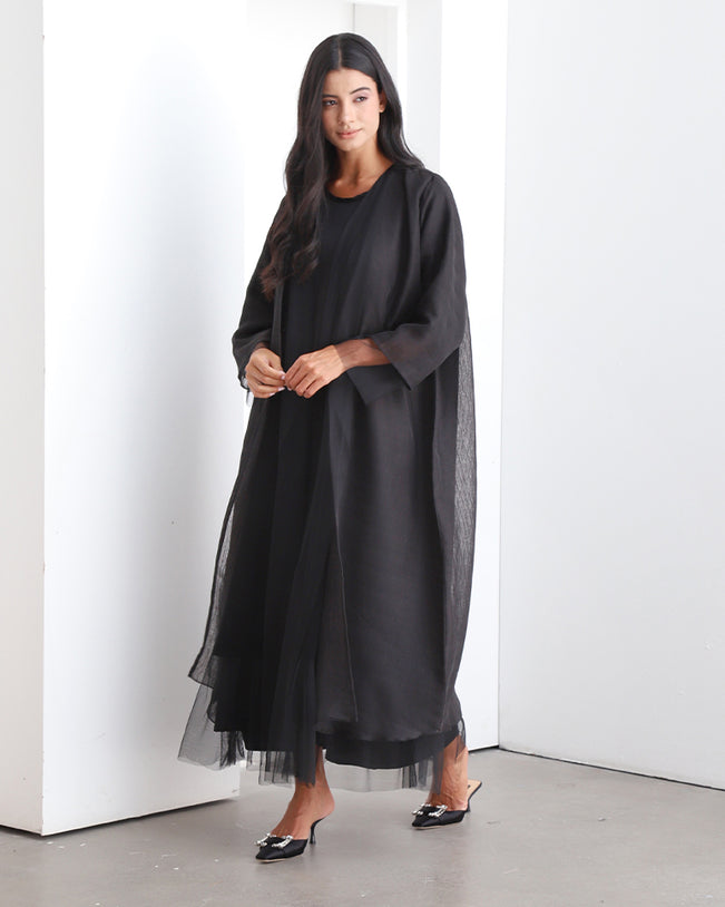Special Korean Organza layer abaya