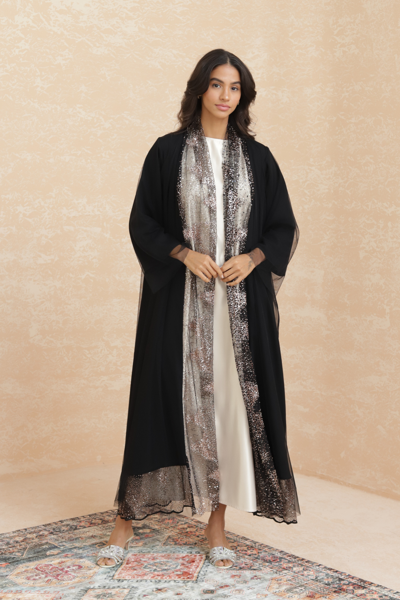 Hala - Rose Gold EmbroideredAbaya
