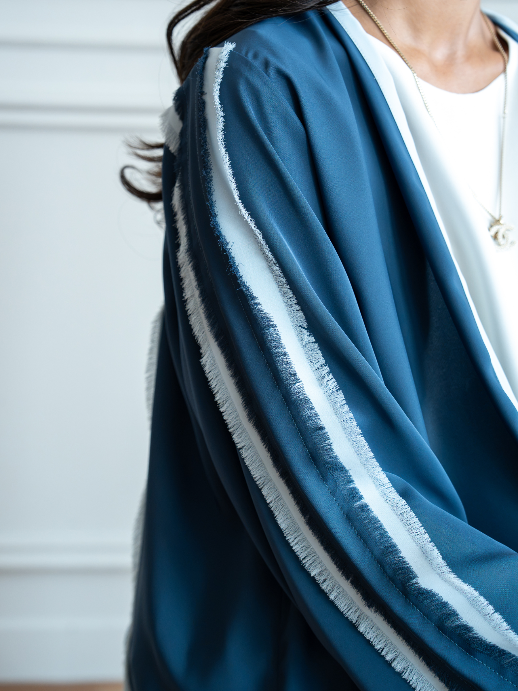 Solenne- Teal Abaya