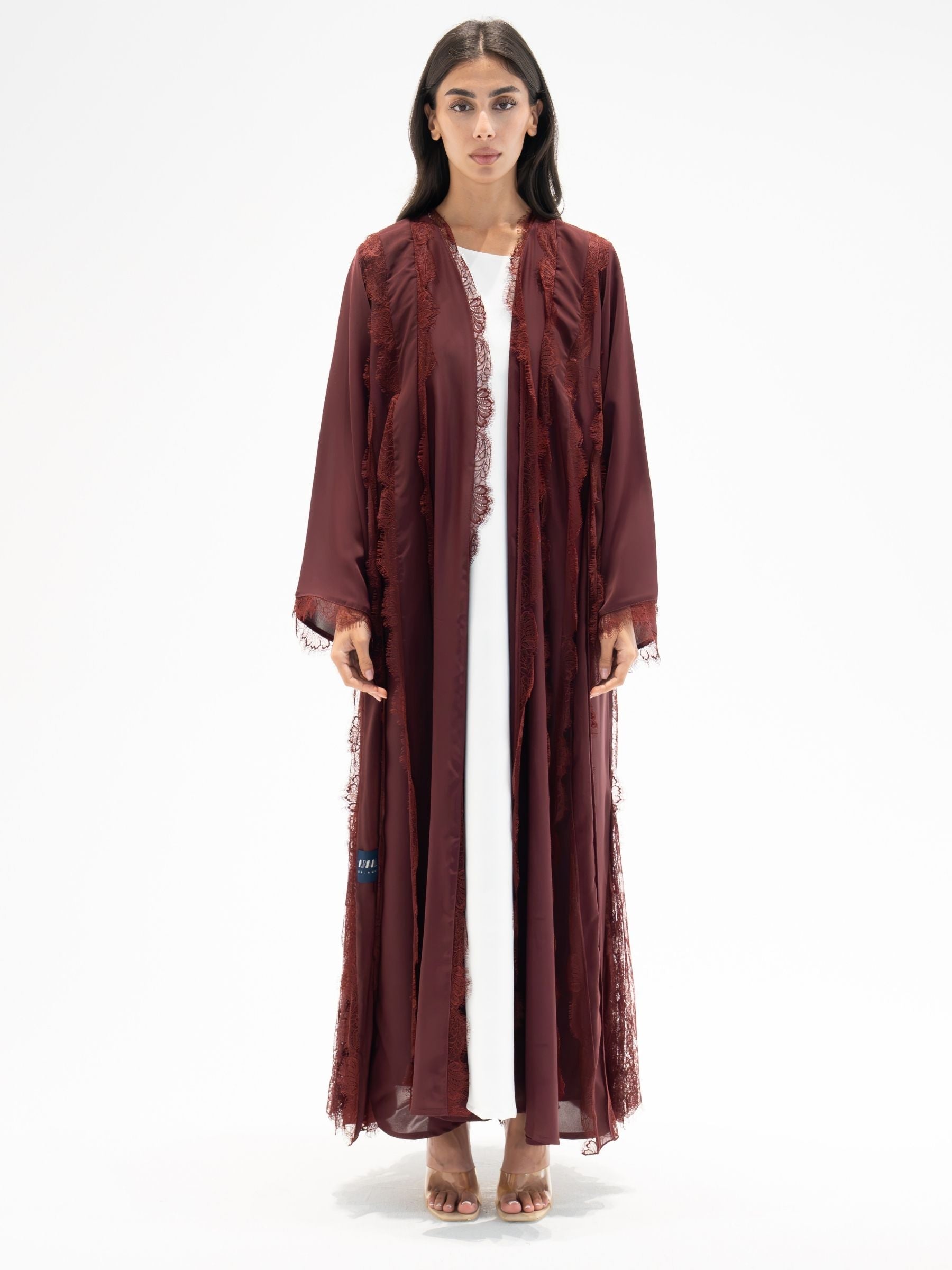 Aveline- Maroon Abaya