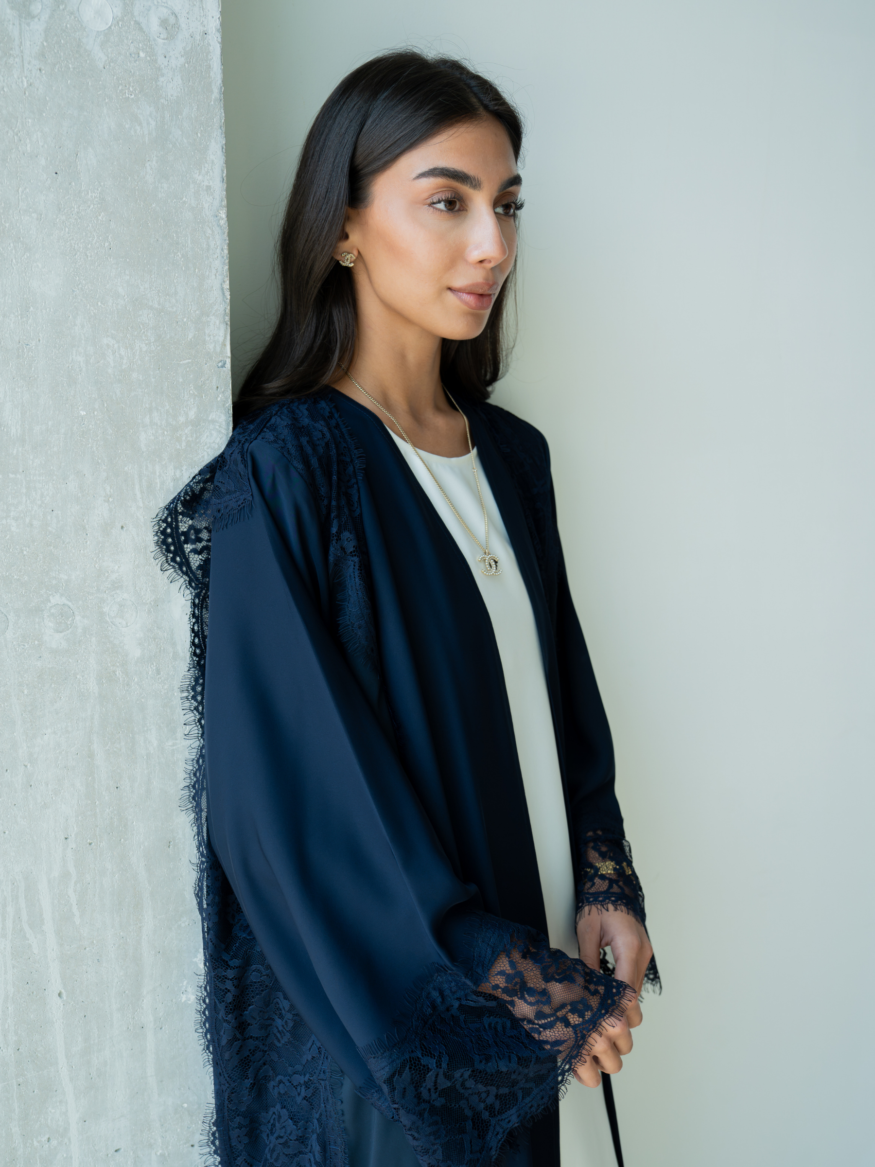 Valerie-Navy Blue Abaya