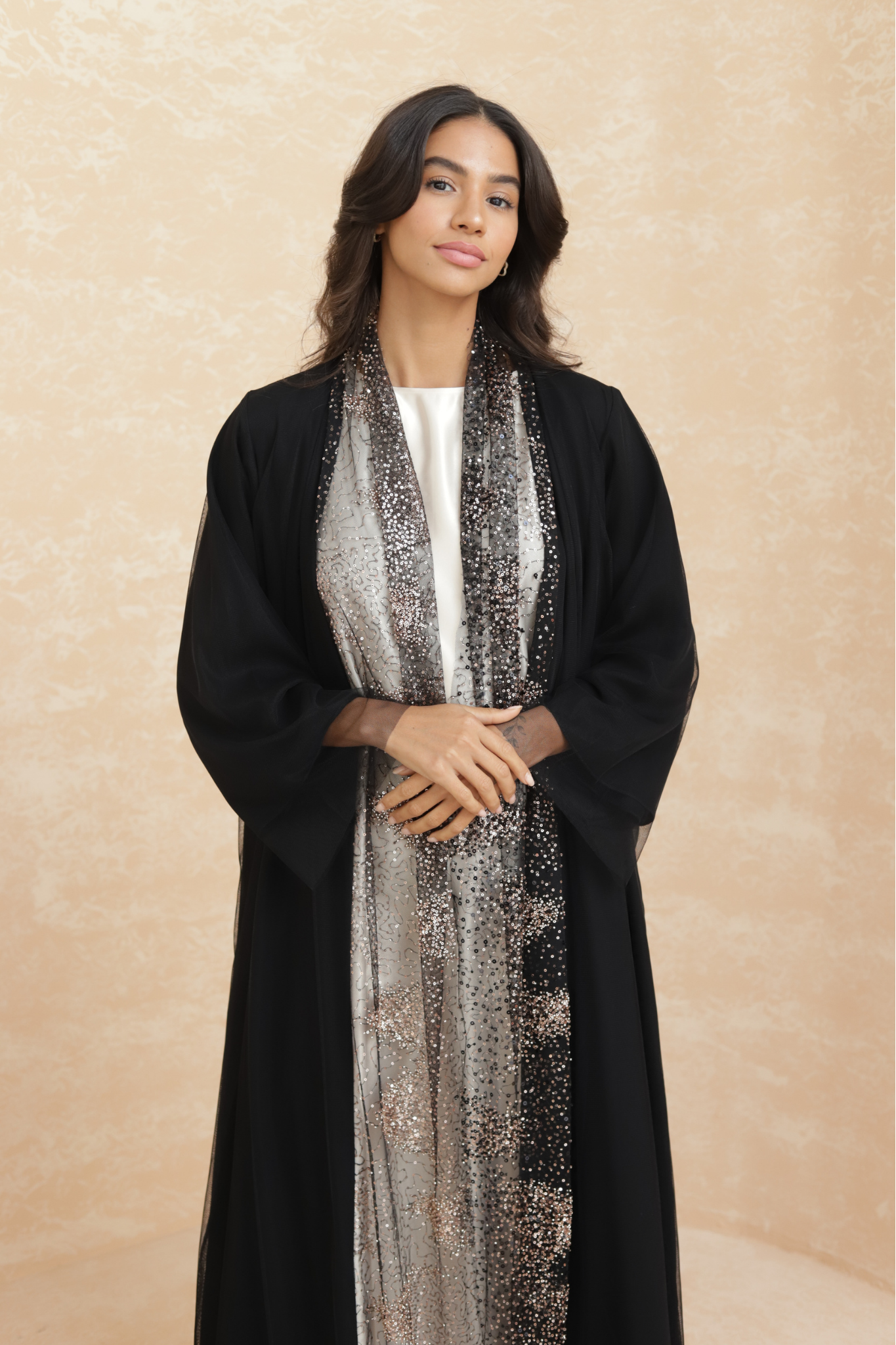 Hala - Rose Gold EmbroideredAbaya