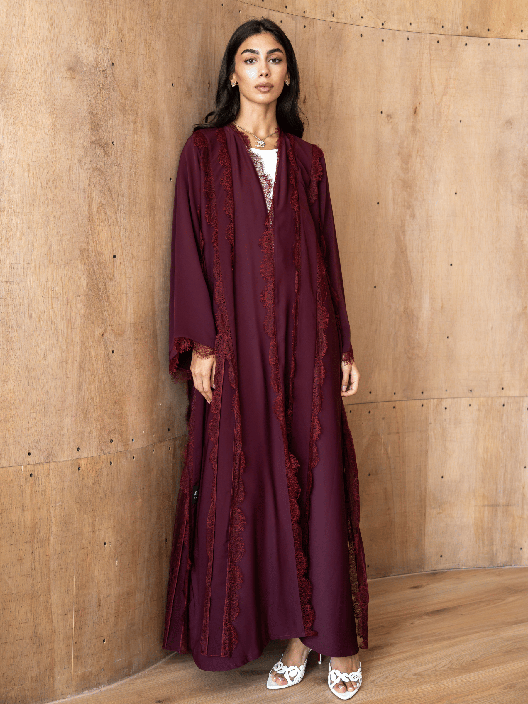 Aveline- Maroon Abaya