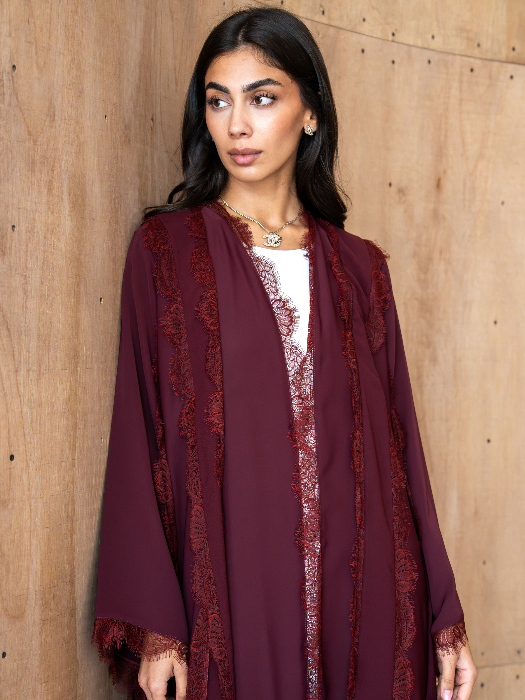 Aveline- Maroon Abaya