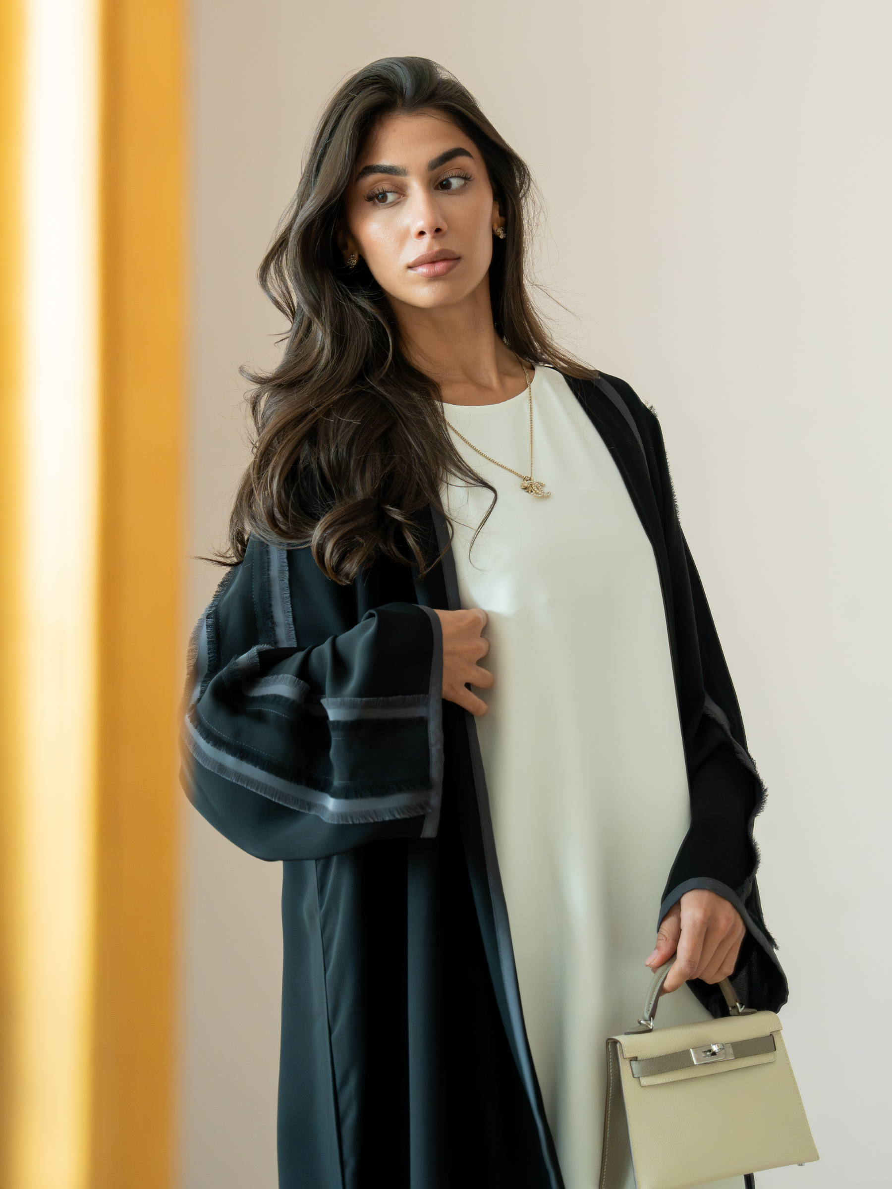 Solenne- Balck Abaya